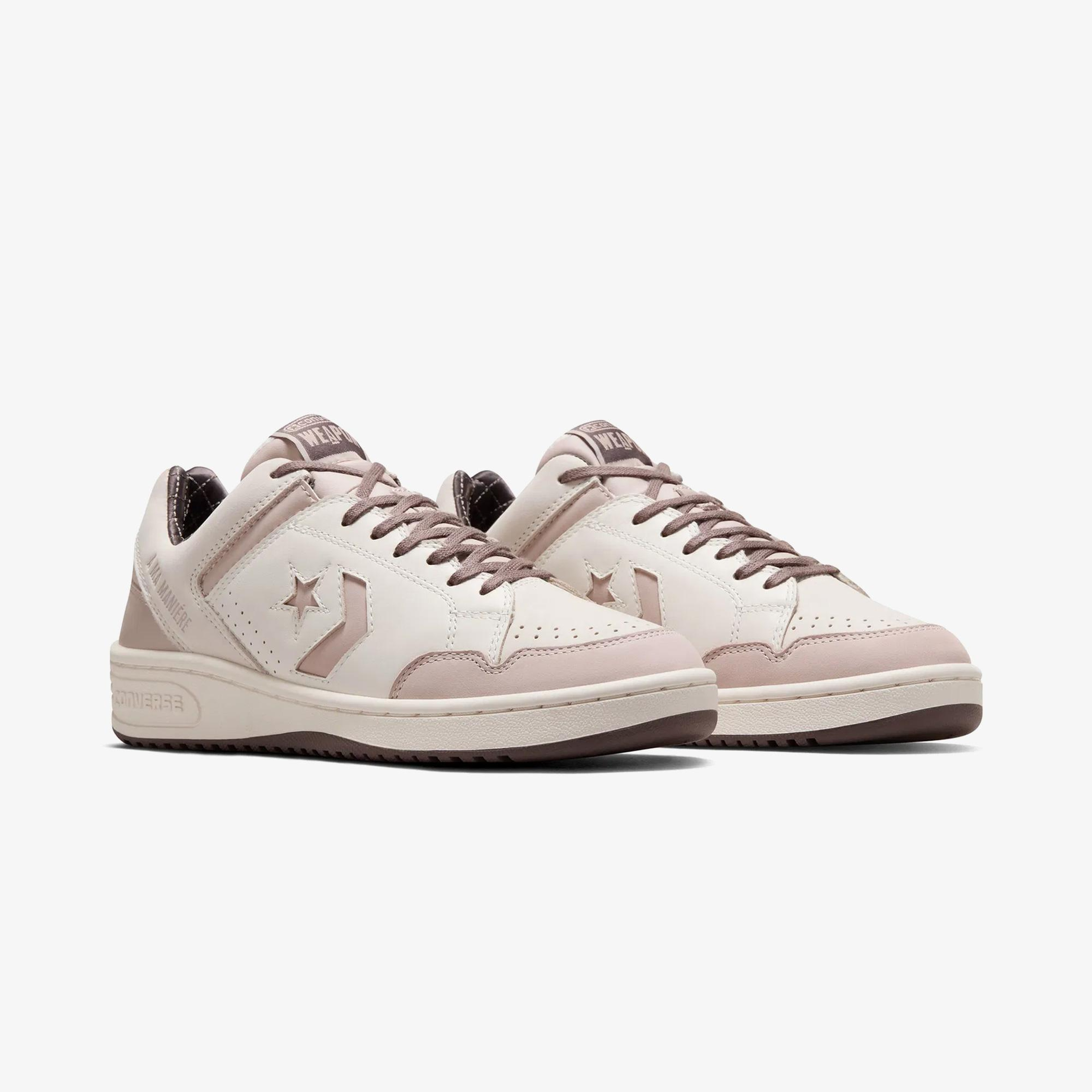 Converse x A Ma Maniere Weapon Unisex Beyaz Deri Sneaker