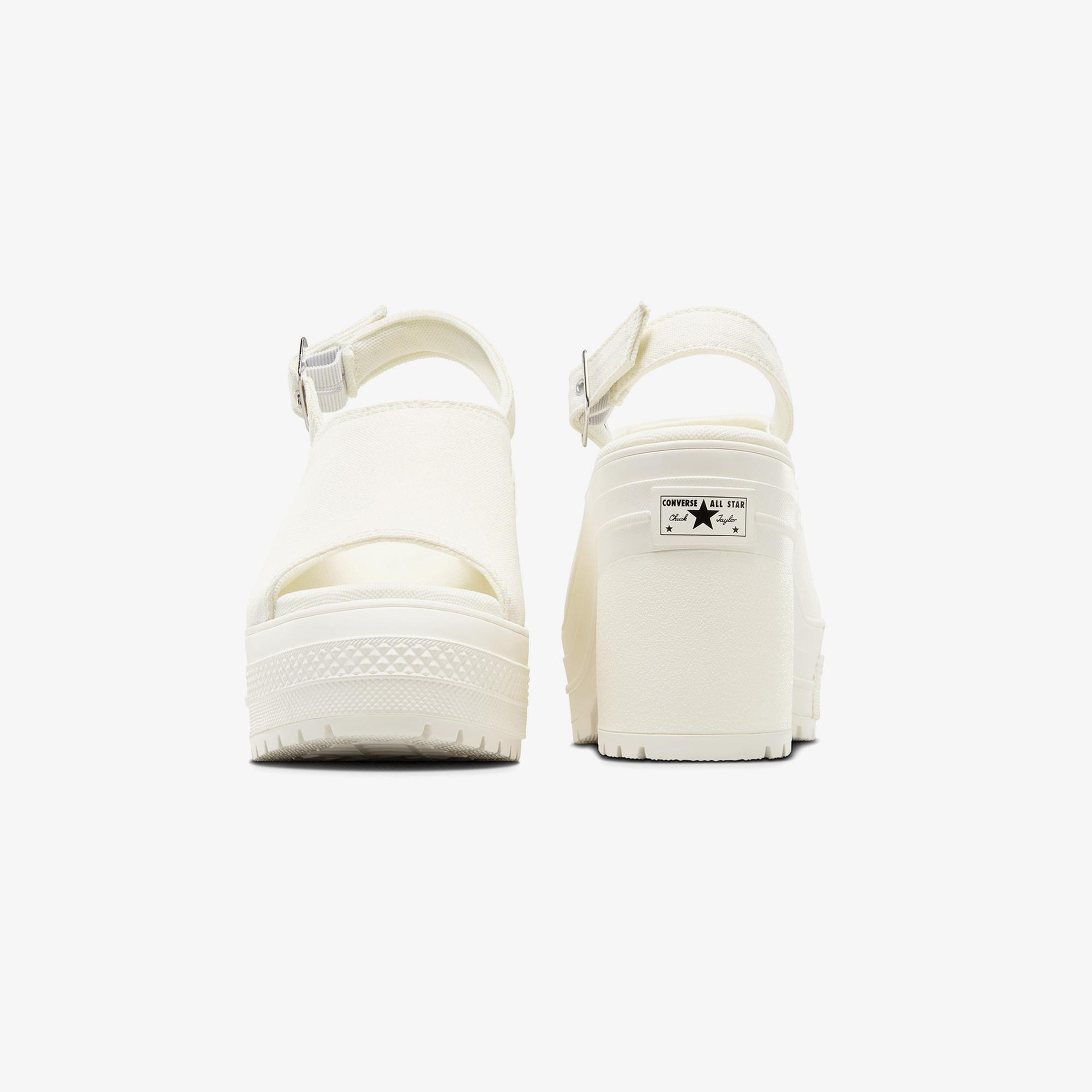Converse Chuck 70 De Luxe Heel Unisex Krem Platform Sandalet