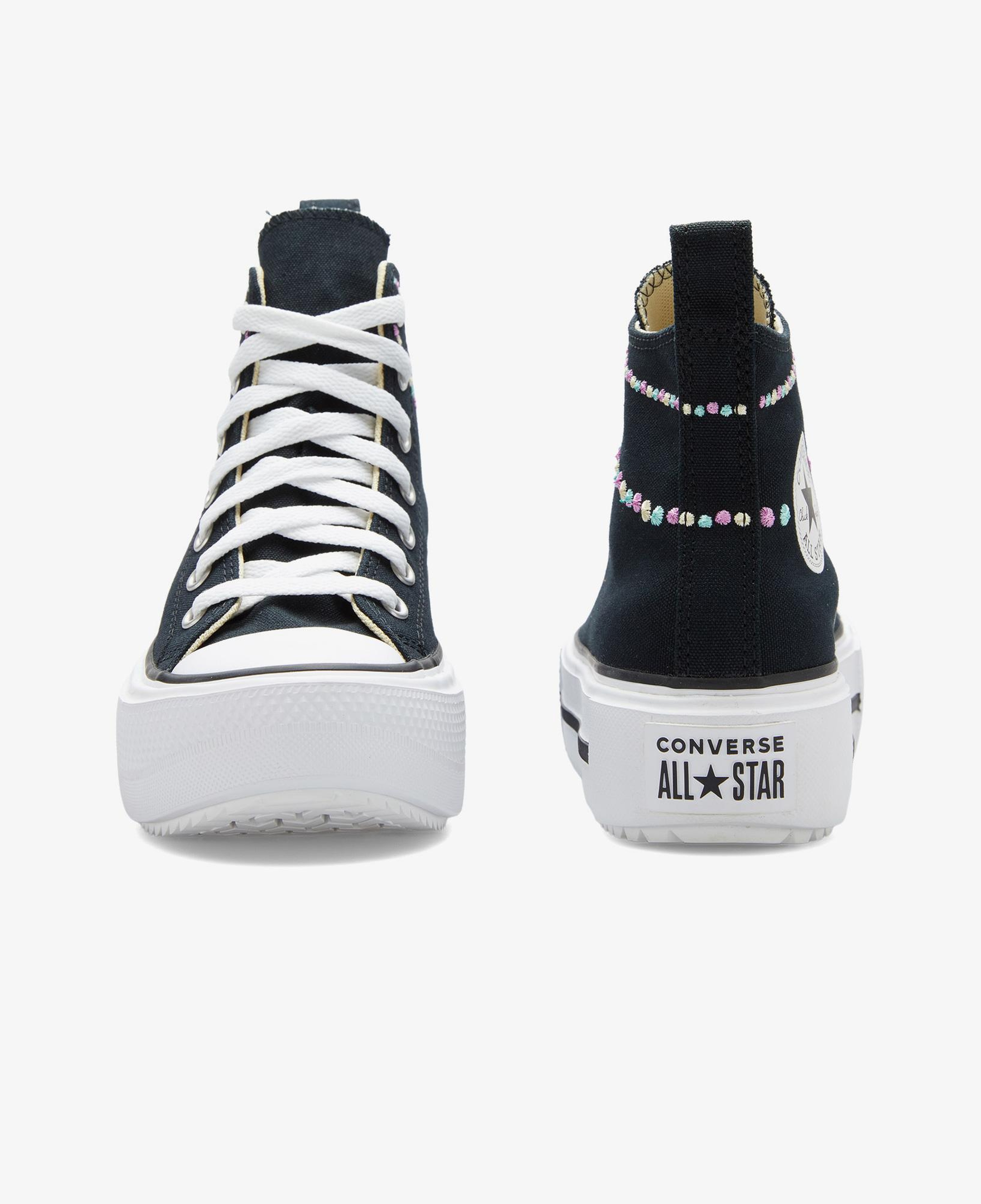 Converse Chuck Taylor All Star Lift Double Stack Çocuk Siyah Sneaker