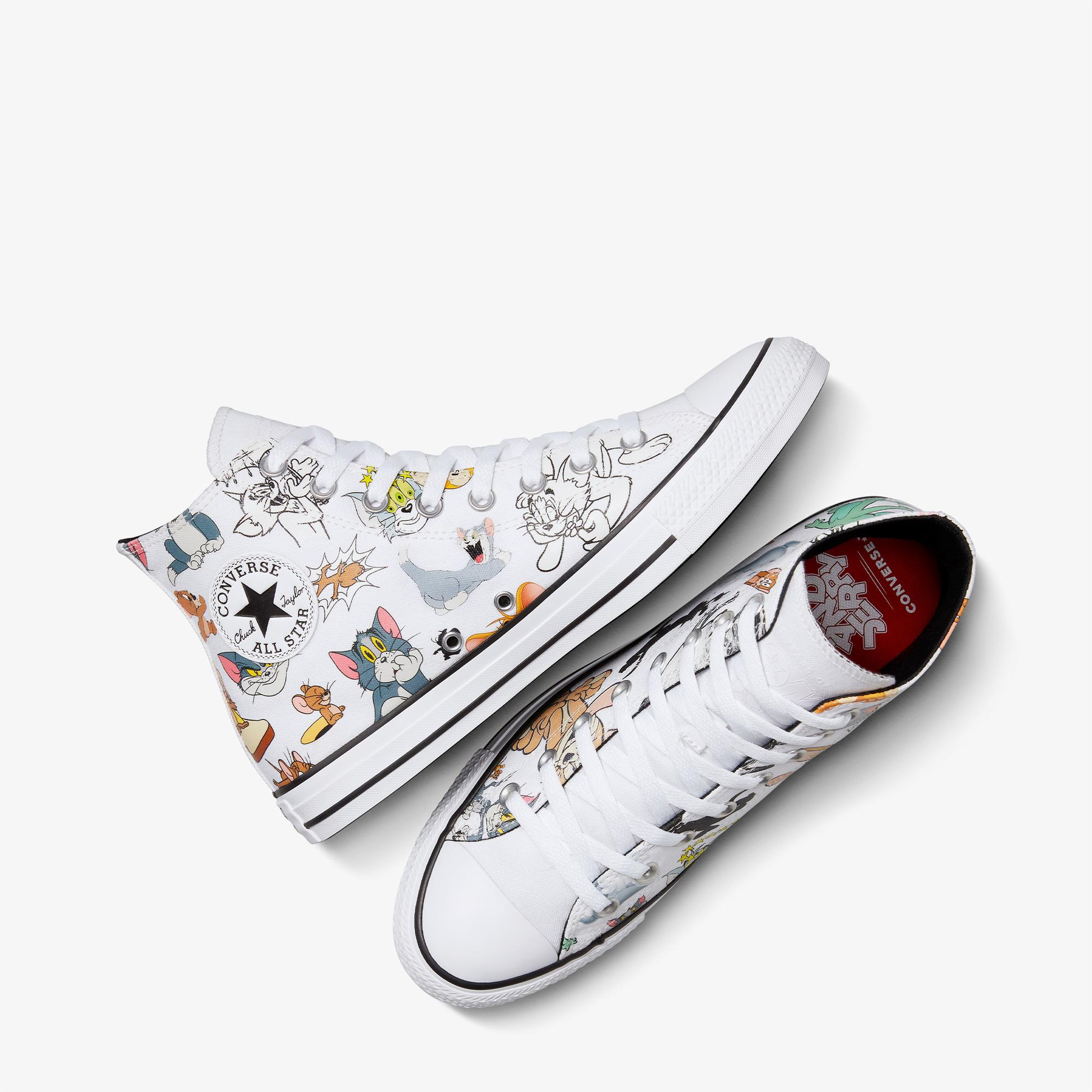 Converse x Tom & Jerry Chuck Taylor All Star Unisex Beyaz Sneaker