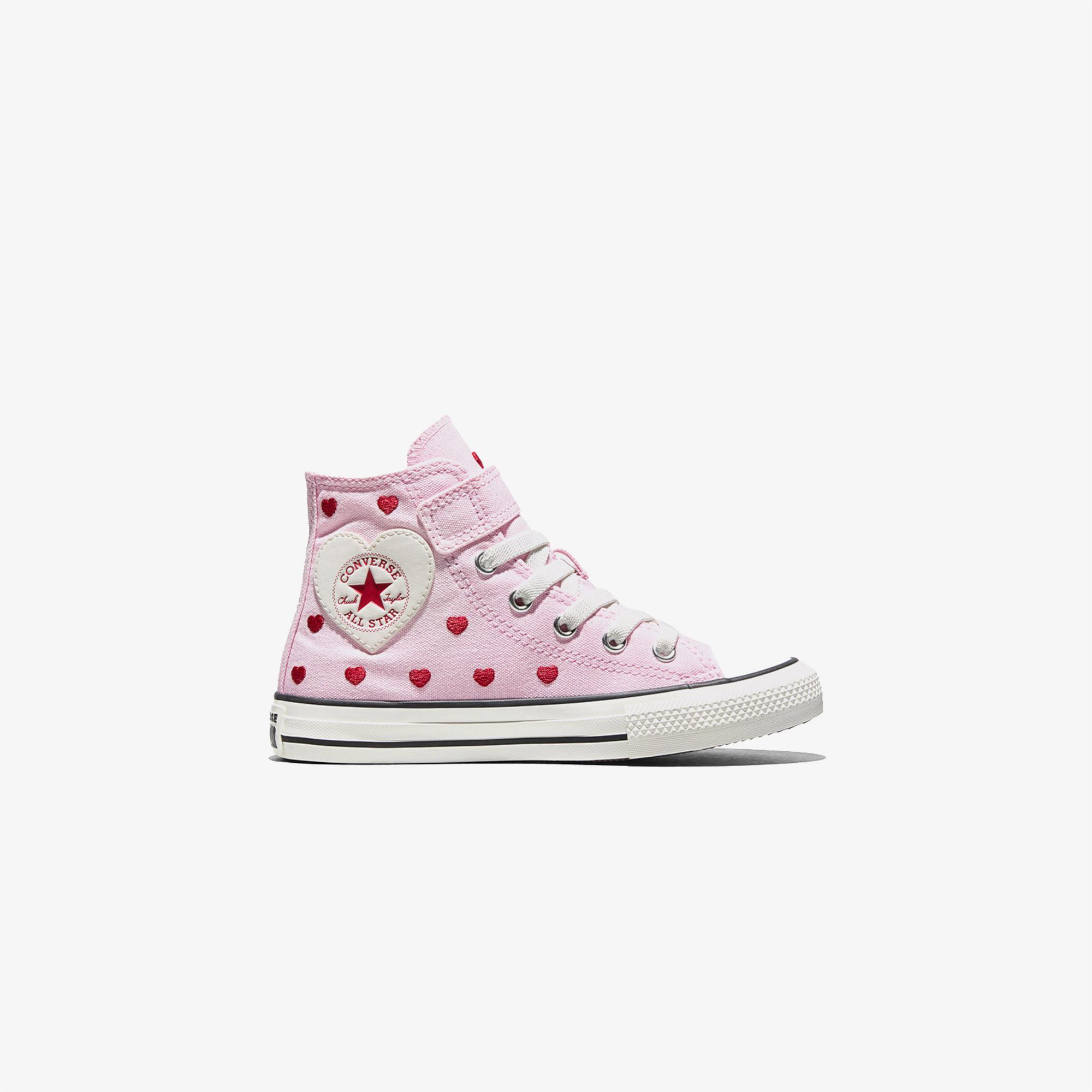 Converse Chucks In Love Chuck Taylor All Star 1V Çocuk Pembe Sneaker