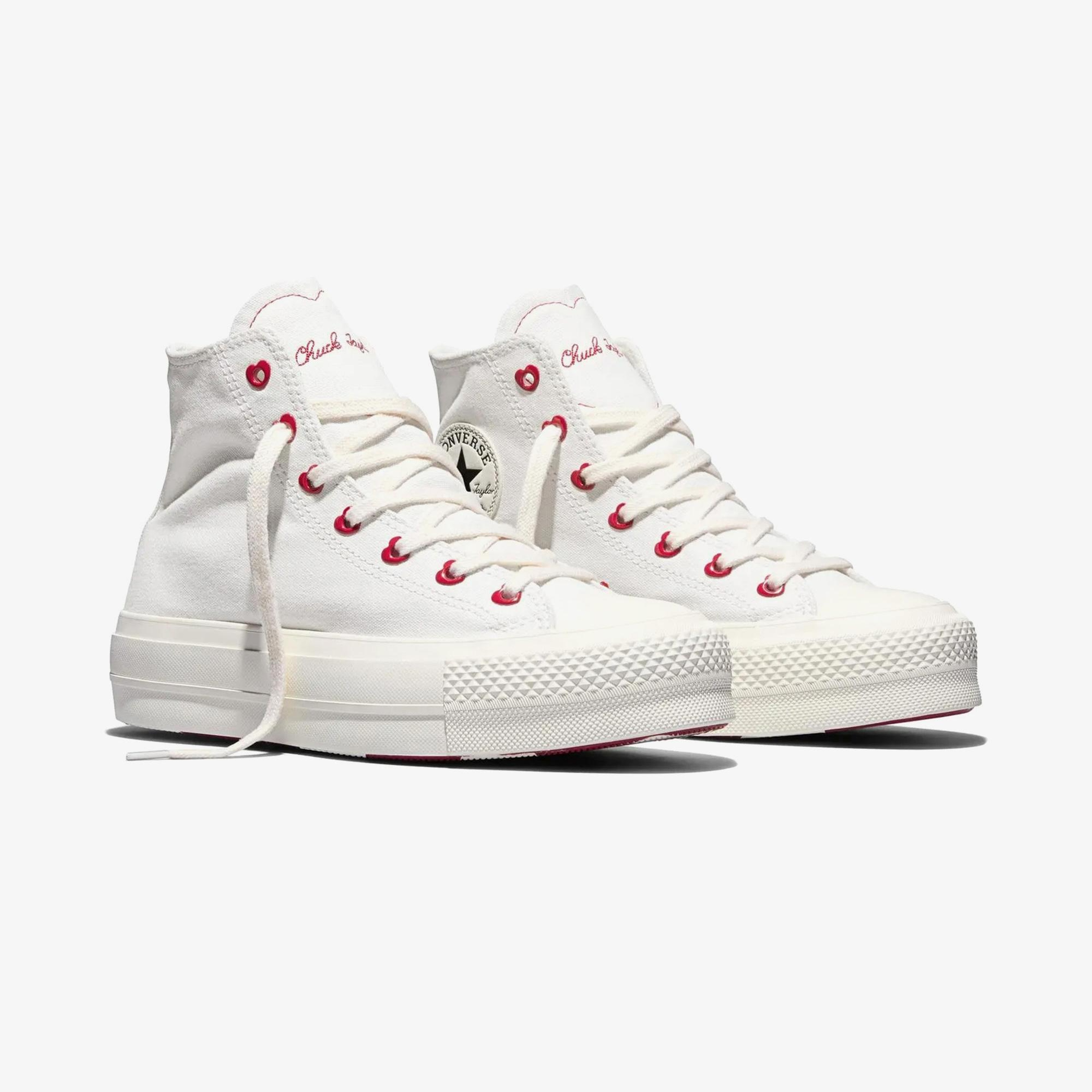 Converse Valentine's Day Chuck Taylor All Star Lift Kadın Krem Sneaker