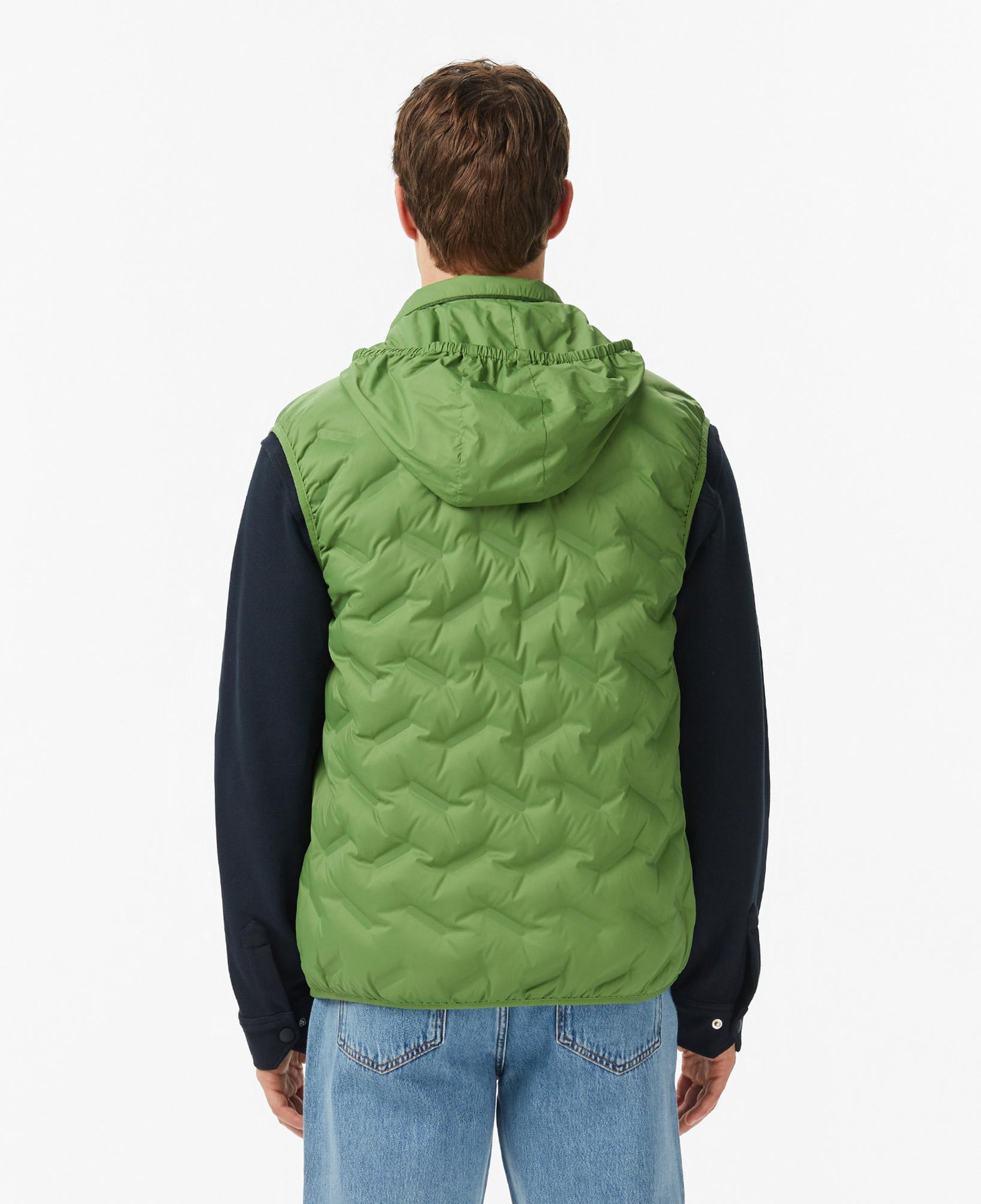 Lacoste Erkek Regular Fit Dik Yaka Kapitone Yeşil Yelek