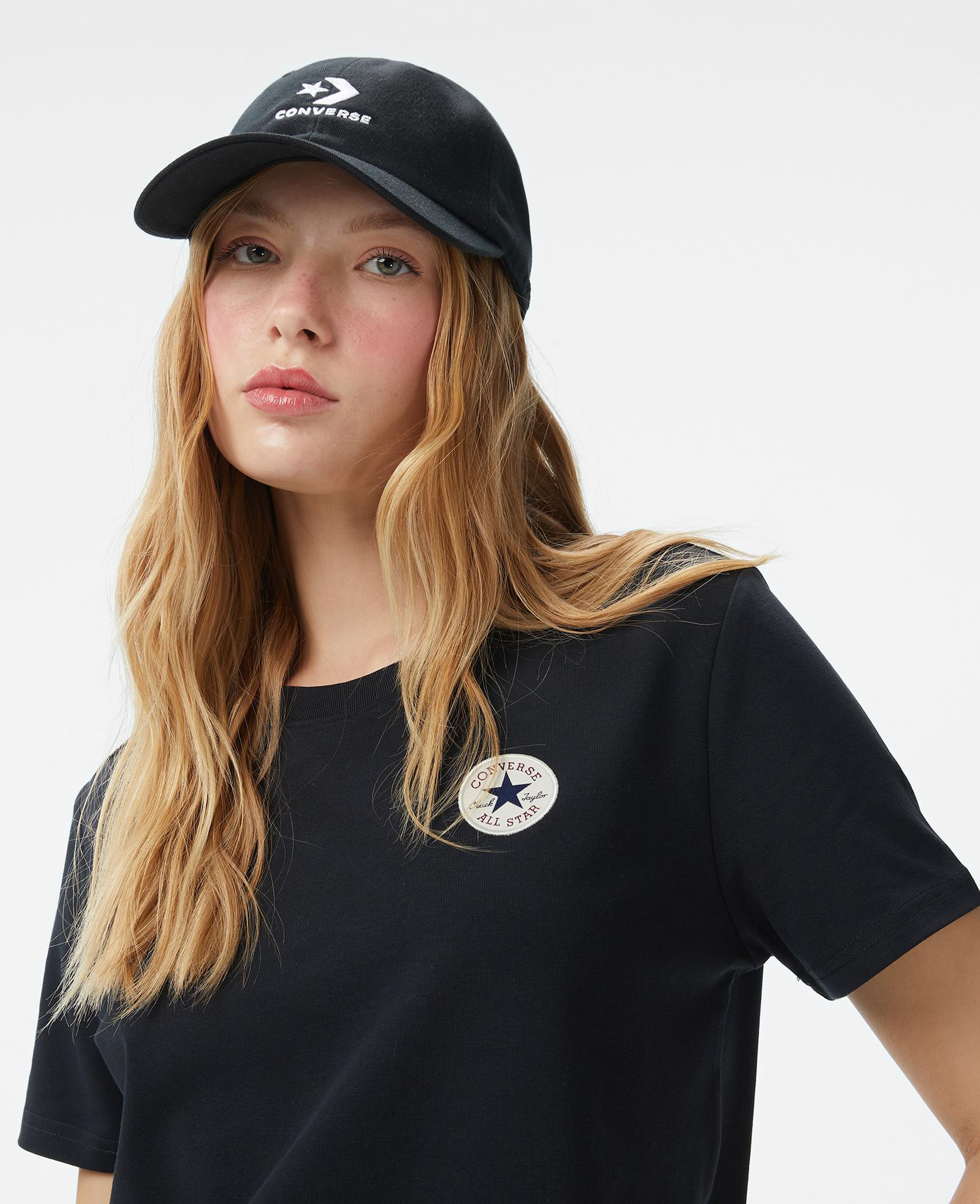 Converse Kadın Siyah T-Shirt