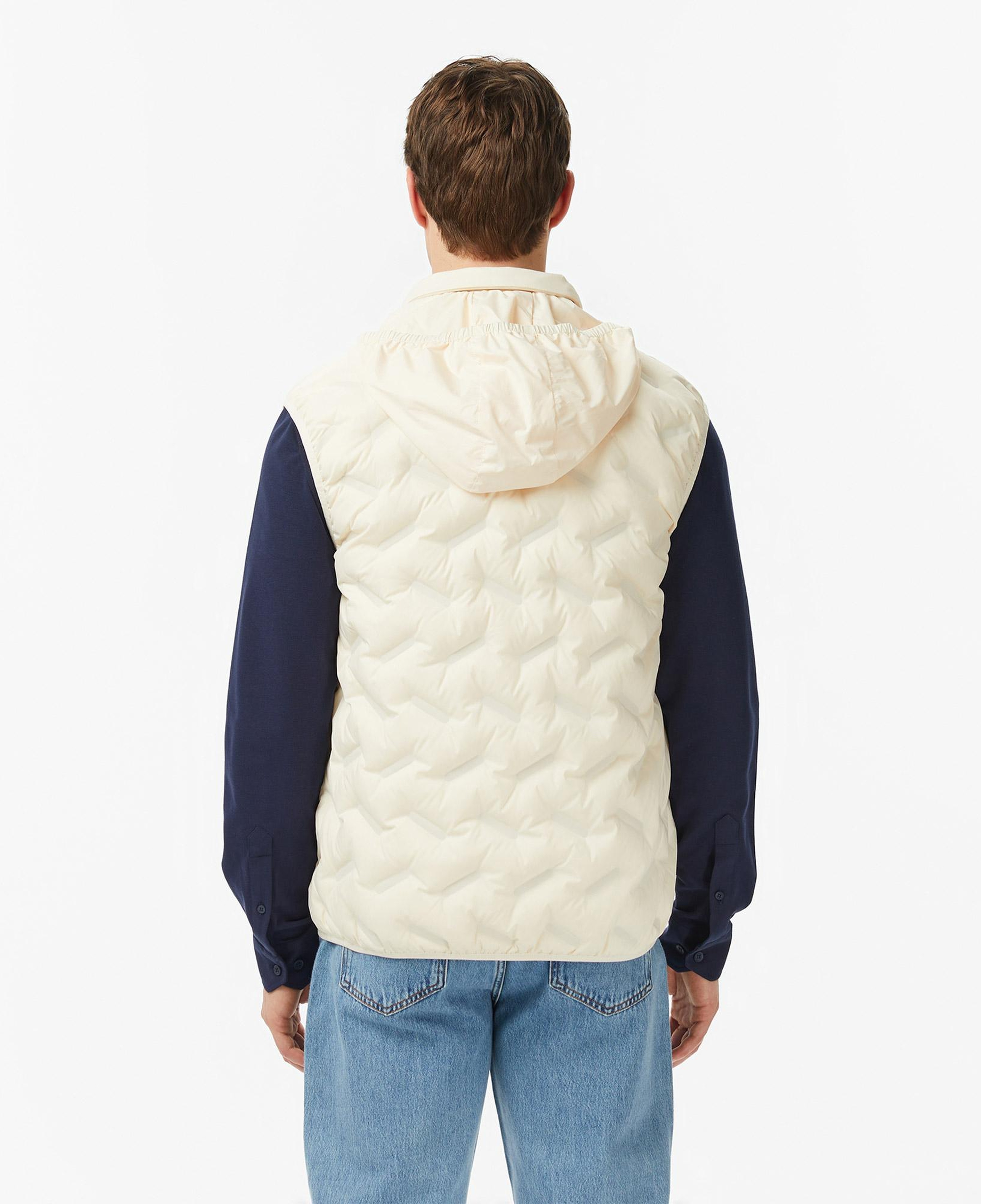 Lacoste Erkek Regular Fit Dik Yaka Kapitone Bej Yelek