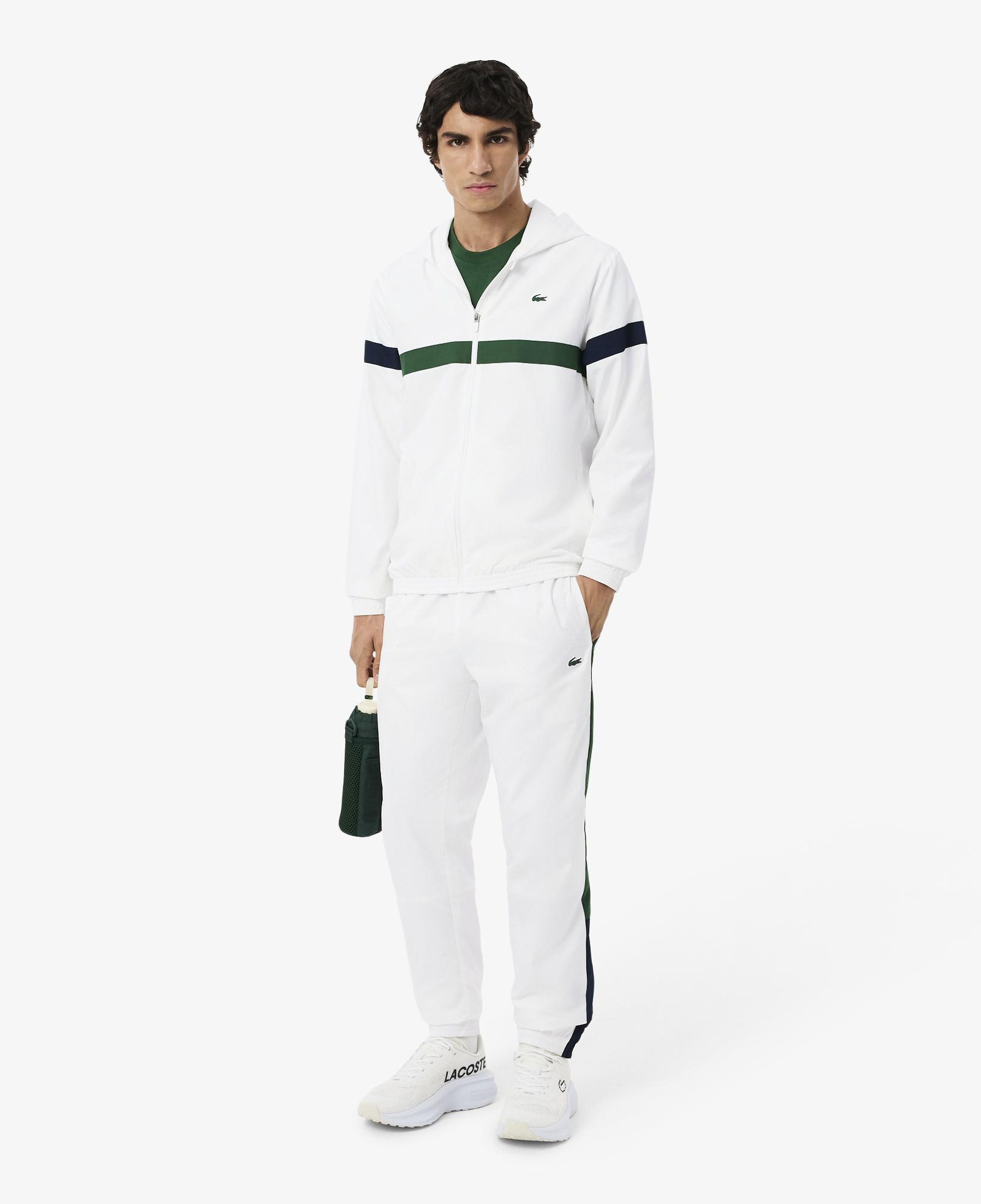 Lacoste Erkek Regular Fit Renk Bloklu Beyaz Eşofman Takımı