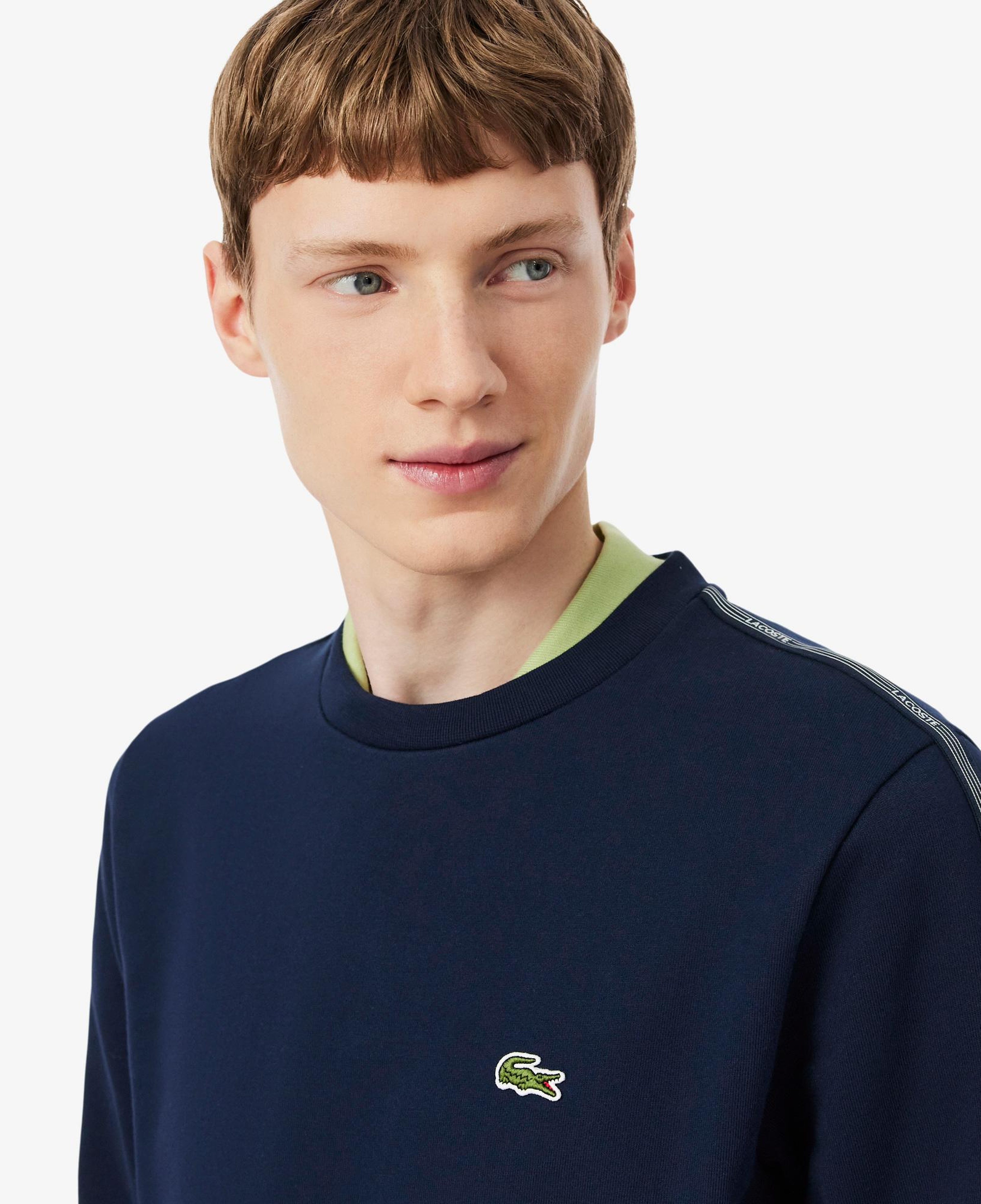 Lacoste Erkek Classic Fit Bisiklet Yaka Lacivert Sweatshirt