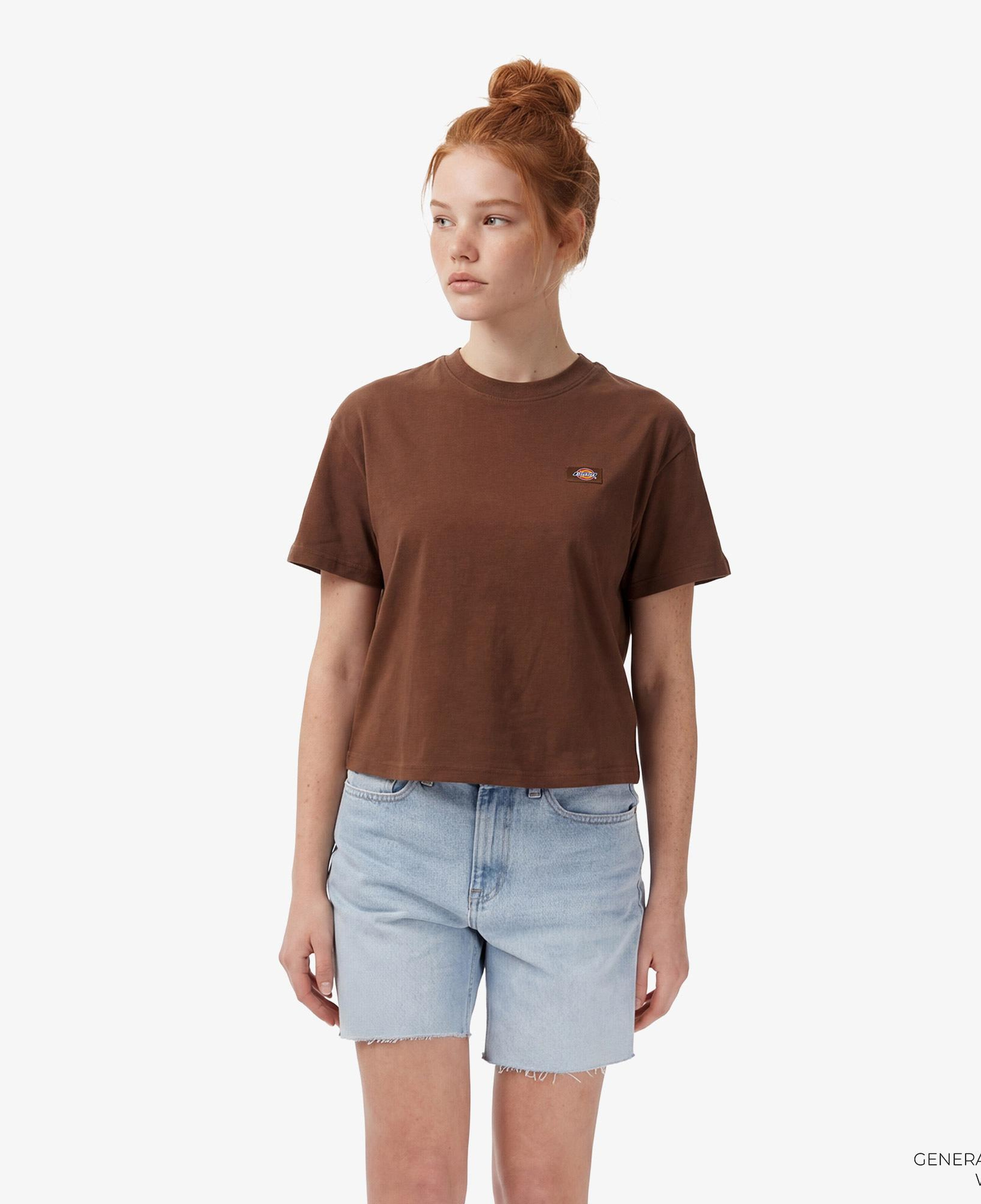 Dickies Oakport Boxy Kadın Kahverengi T-Shirt