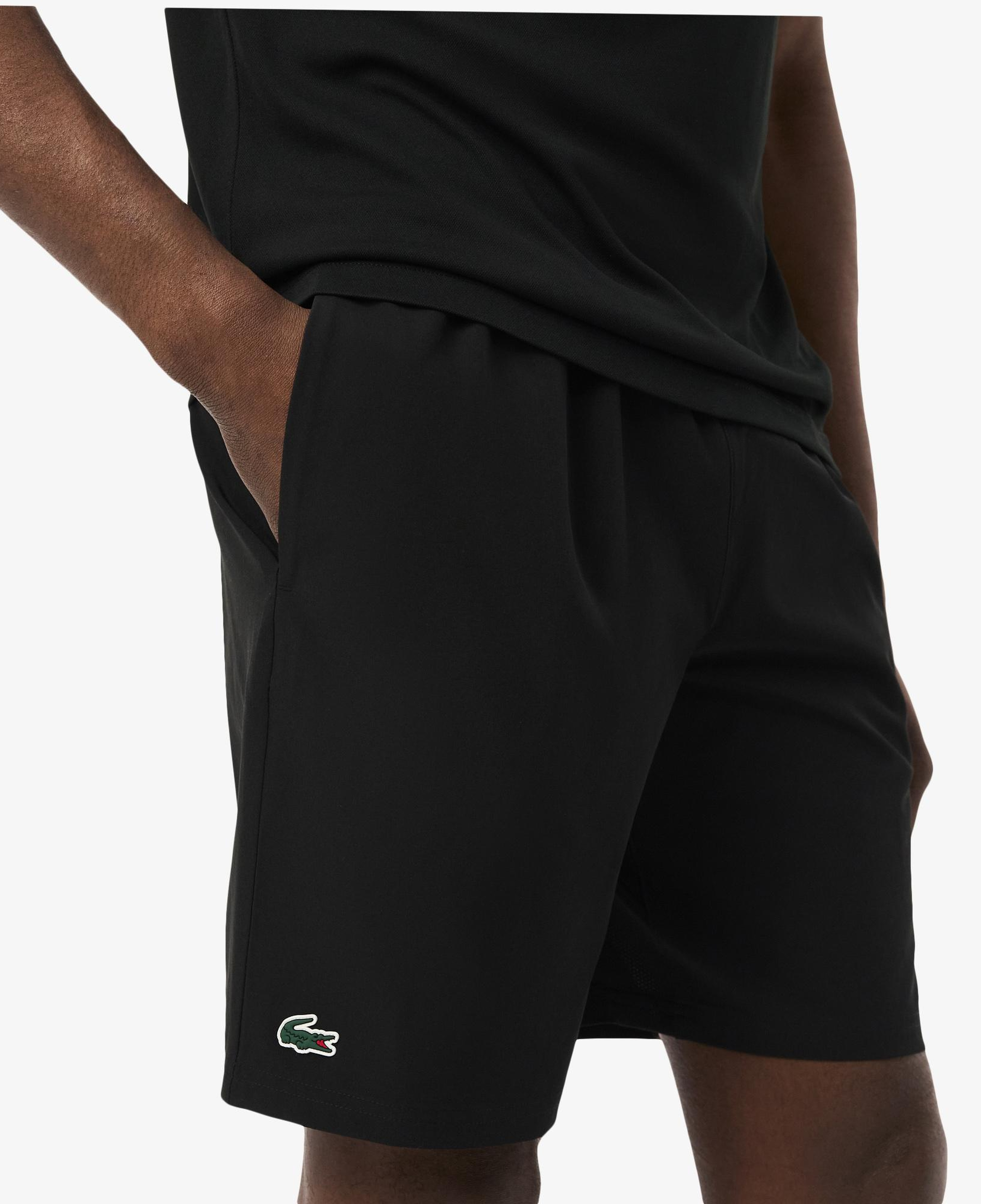 Lacoste Tennis x Novak Djokovic Erkek Regular Fit Siyah Şort