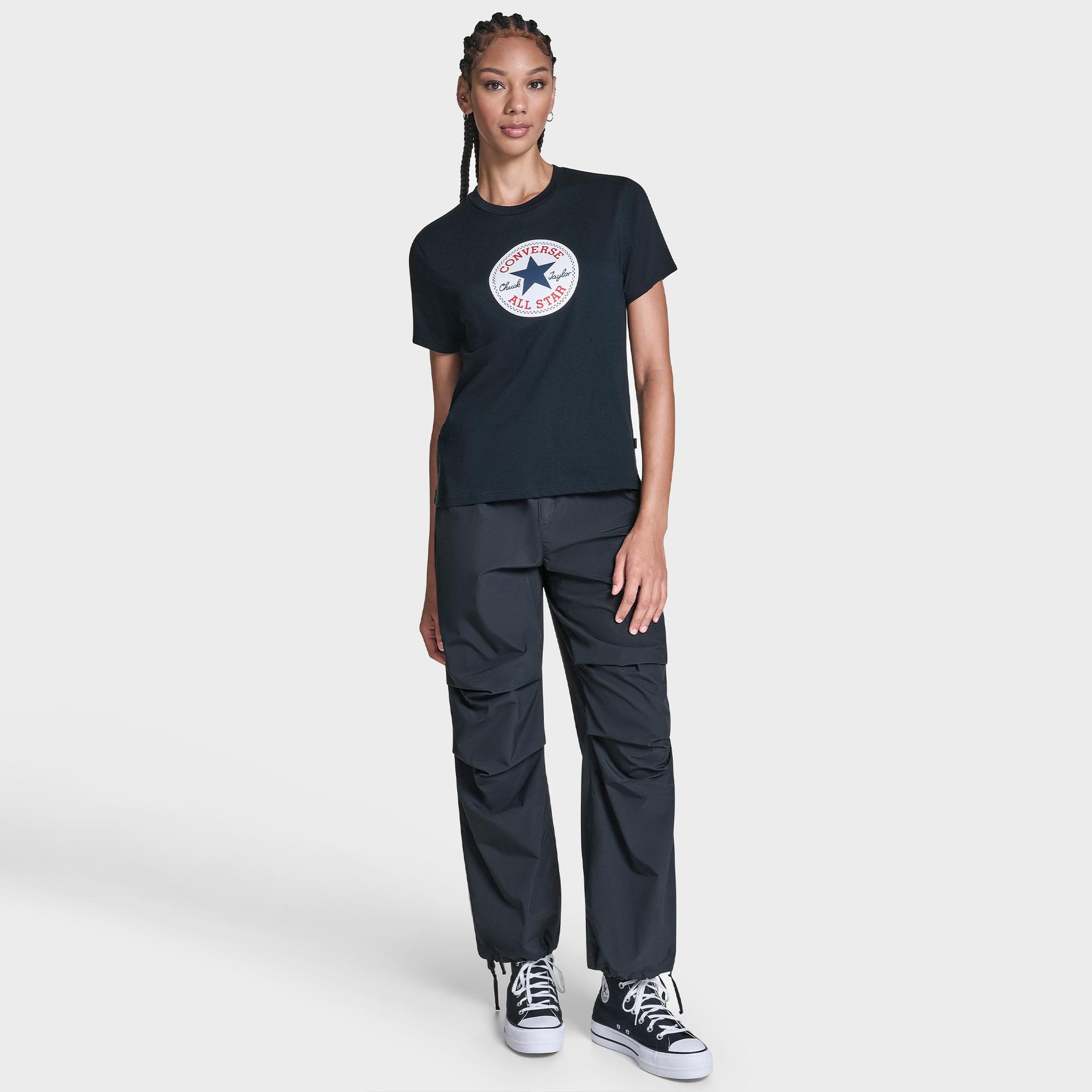 Converse Kadın Siyah T-Shirt