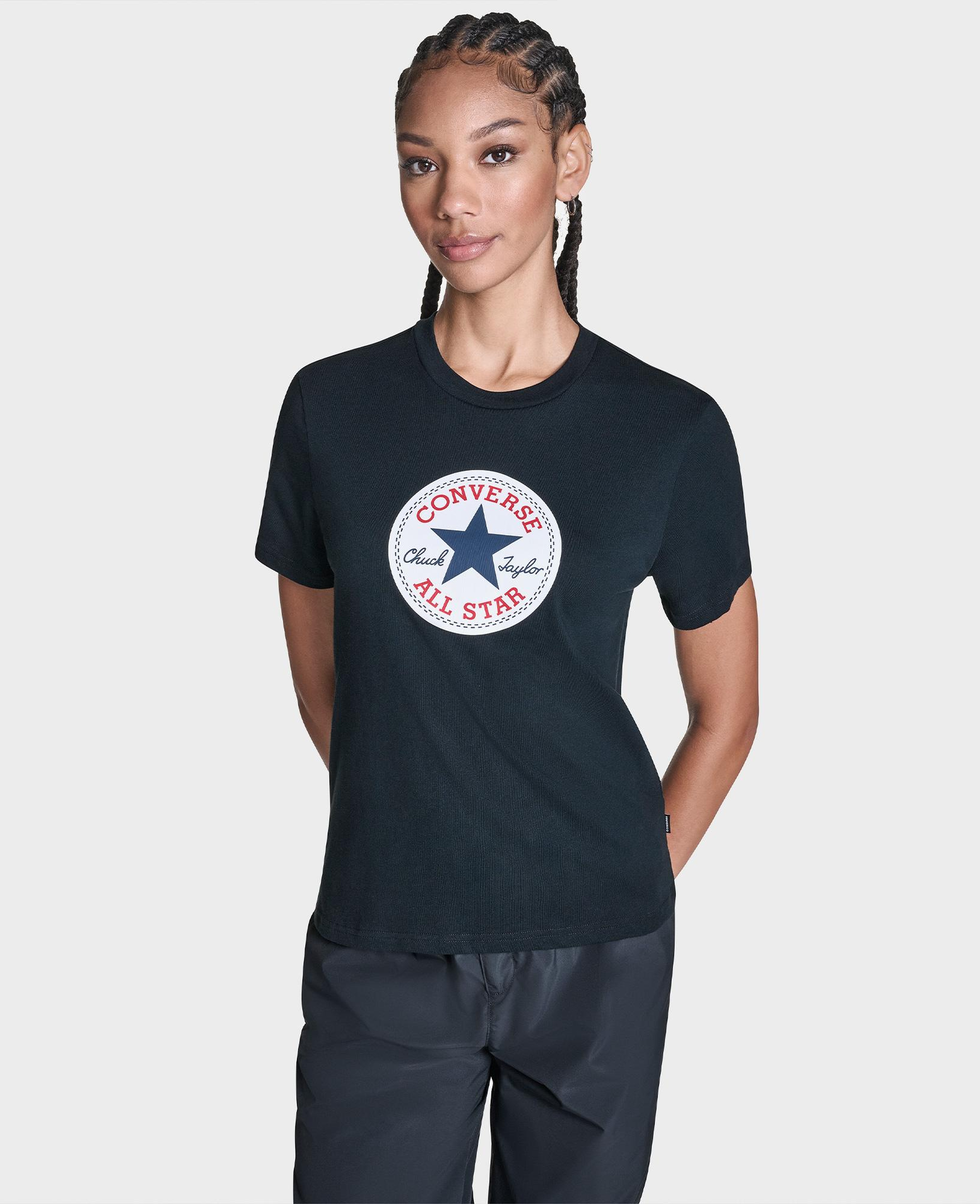 Converse Kadın Siyah T-Shirt