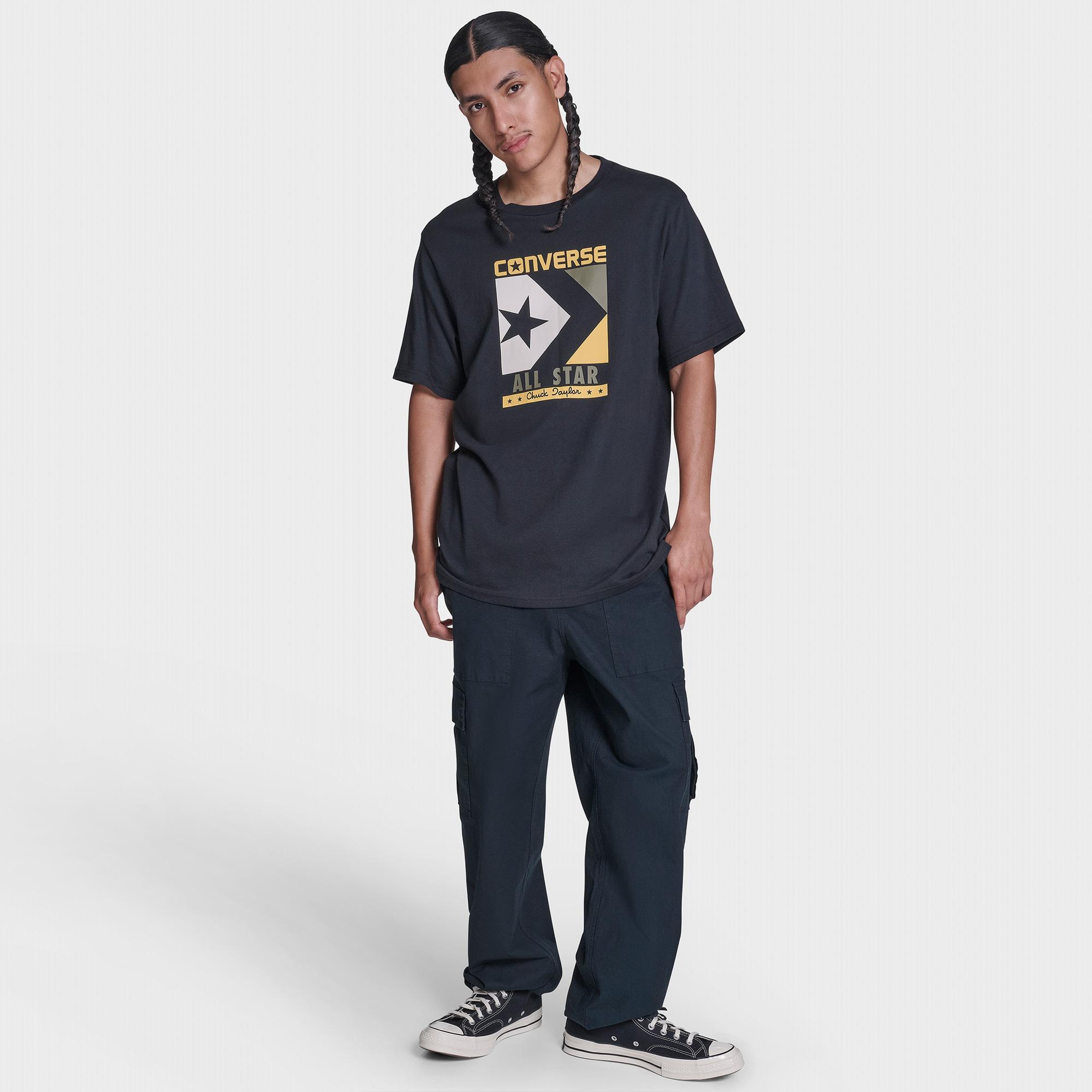 Converse Erkek Siyah T-Shirt