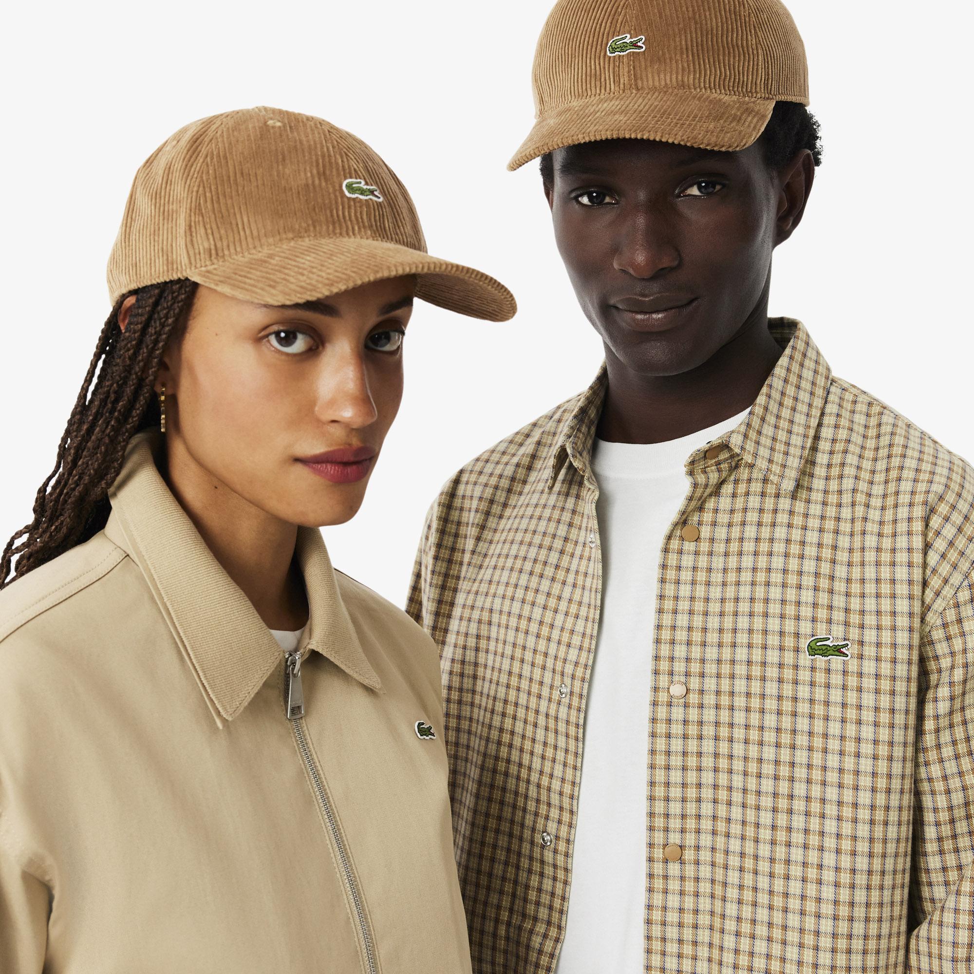 Lacoste Unisex Kadife Kahverengi Şapka