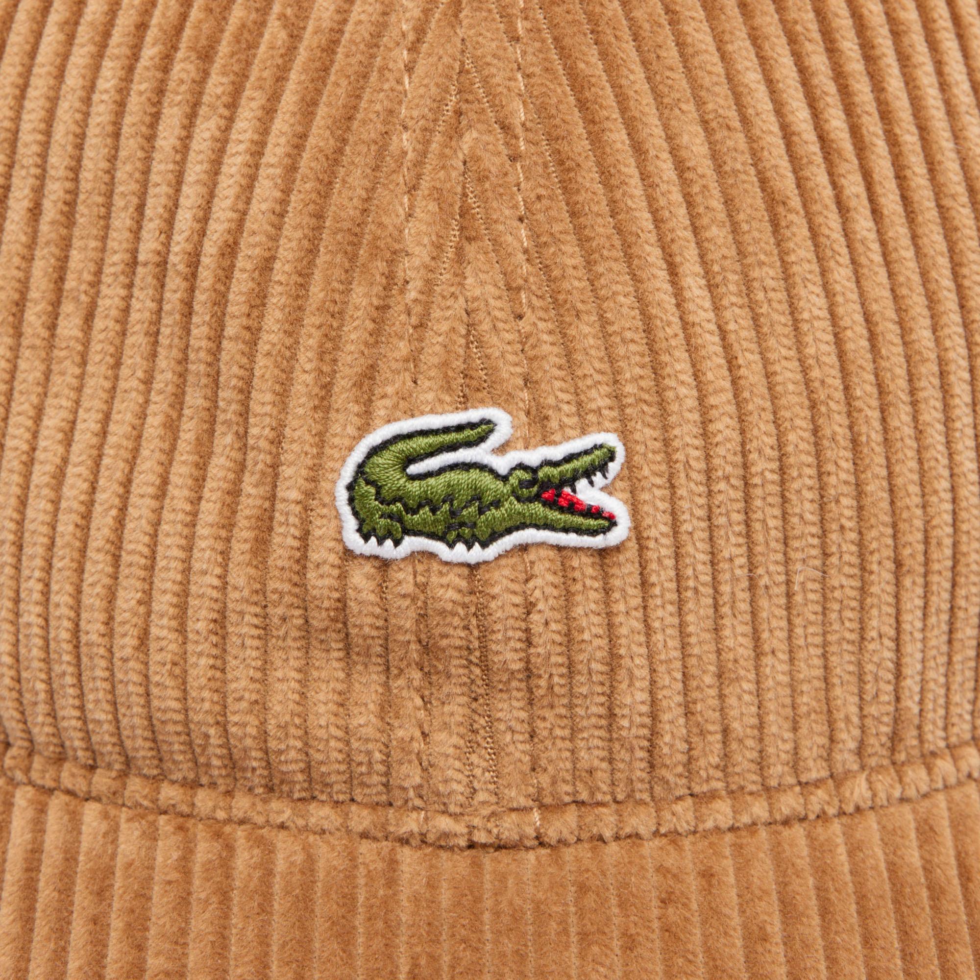 Lacoste Unisex Kadife Kahverengi Şapka