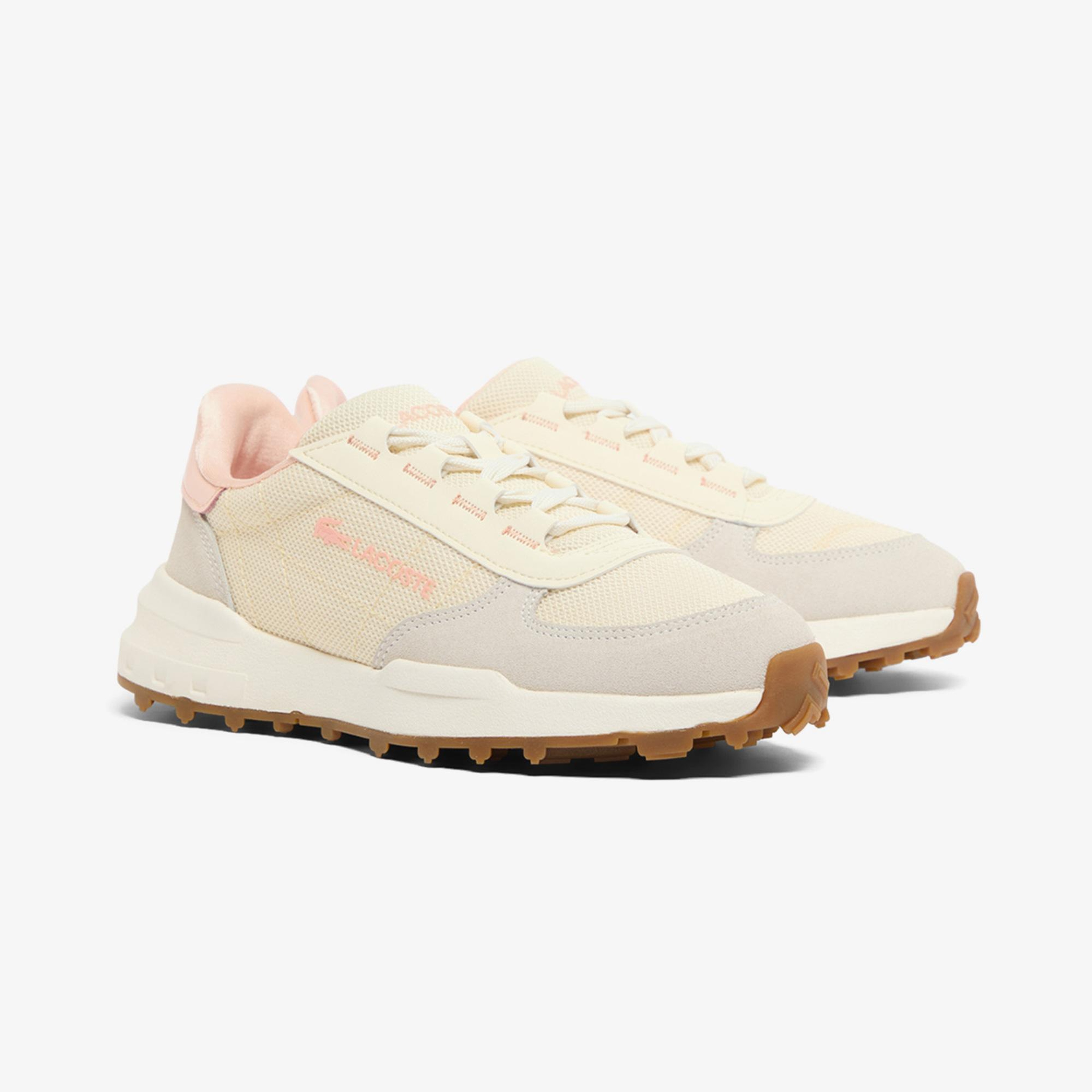 Lacoste Elite Active Evo Kadın Krem Sneaker
