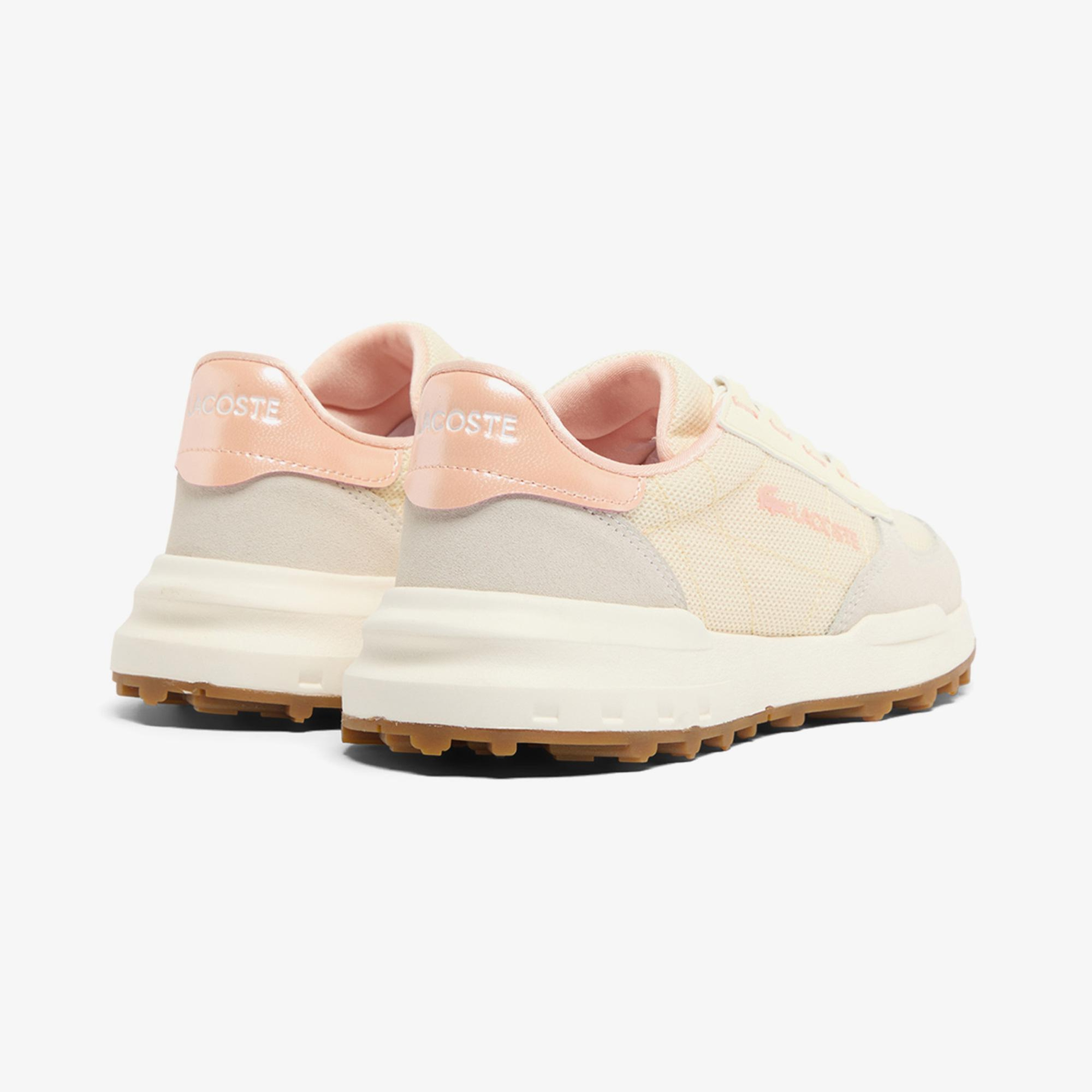 Lacoste Elite Active Evo Kadın Krem Sneaker