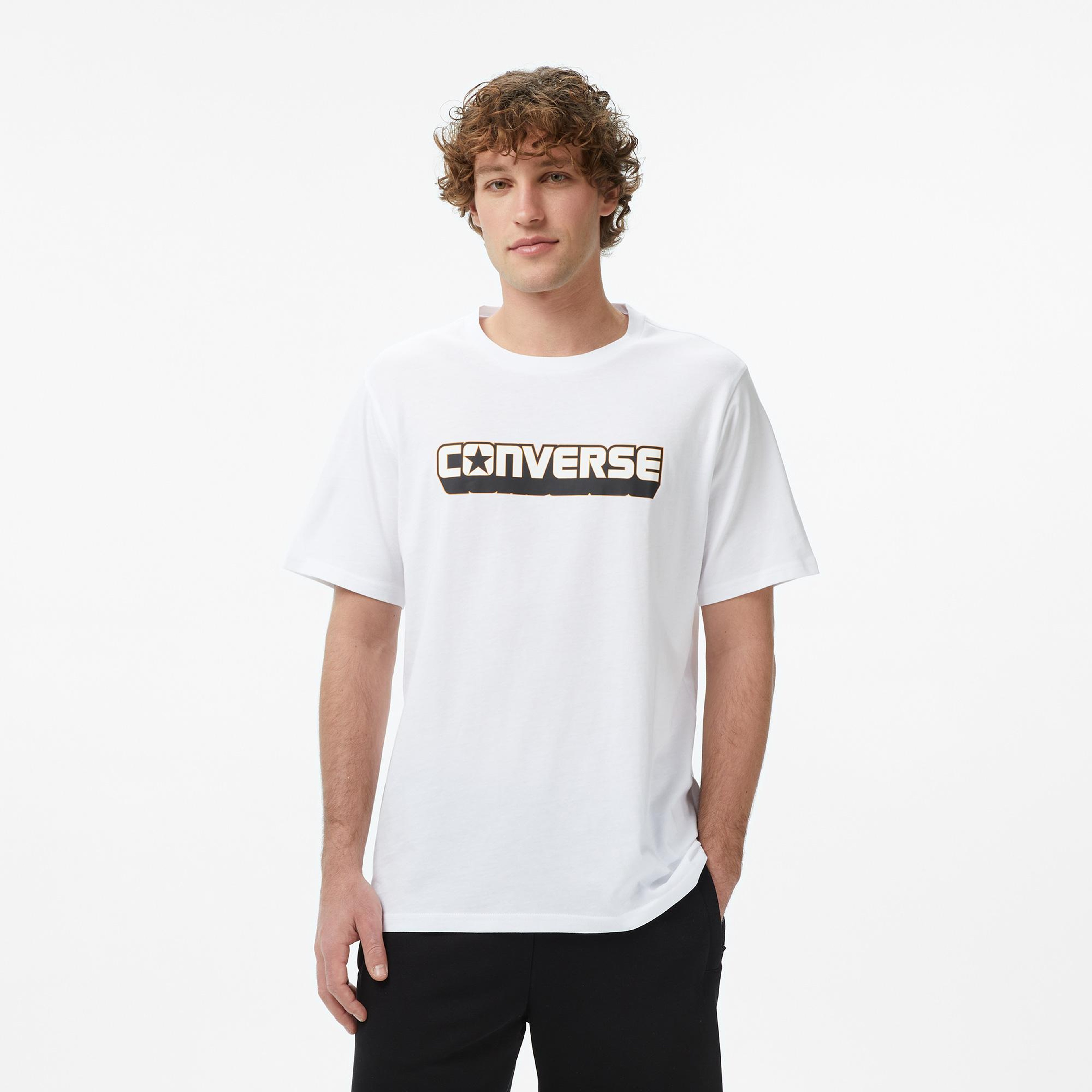 Converse Erkek Beyaz T-Shirt