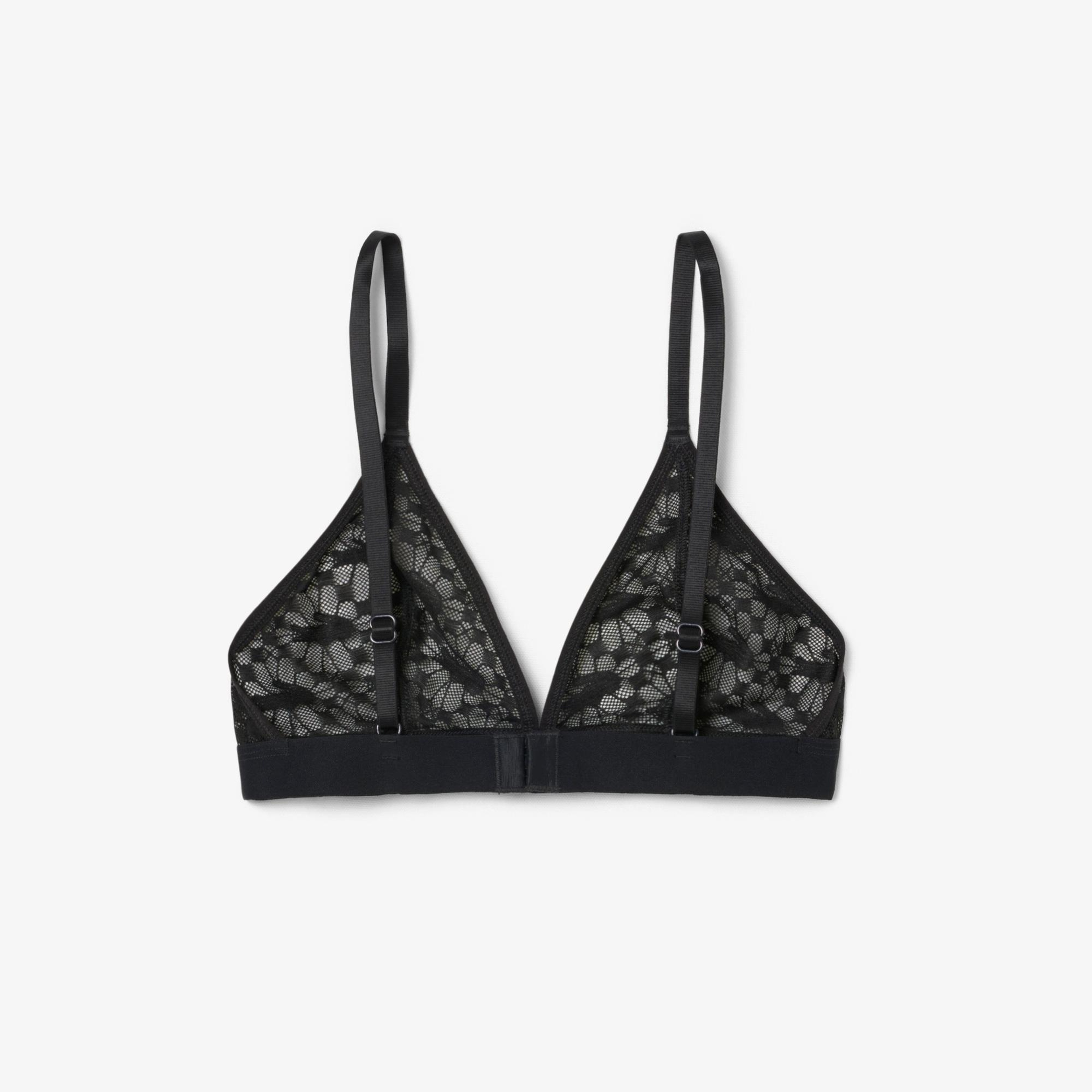 Lacoste Kadın Desenli Siyah Bra