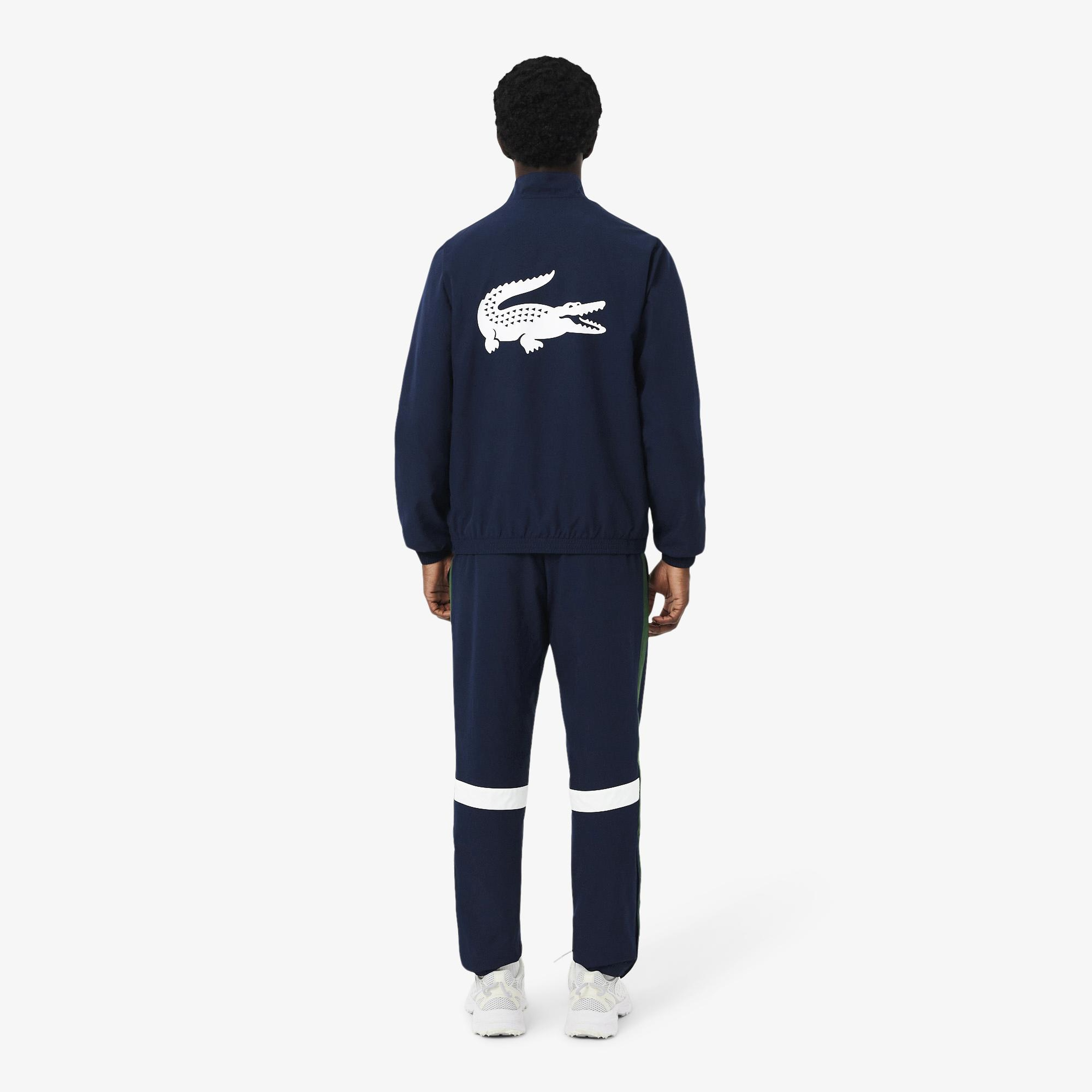 Lacoste Erkek Regular Fit Renk Bloklu Lacivert Eşofman Takımı