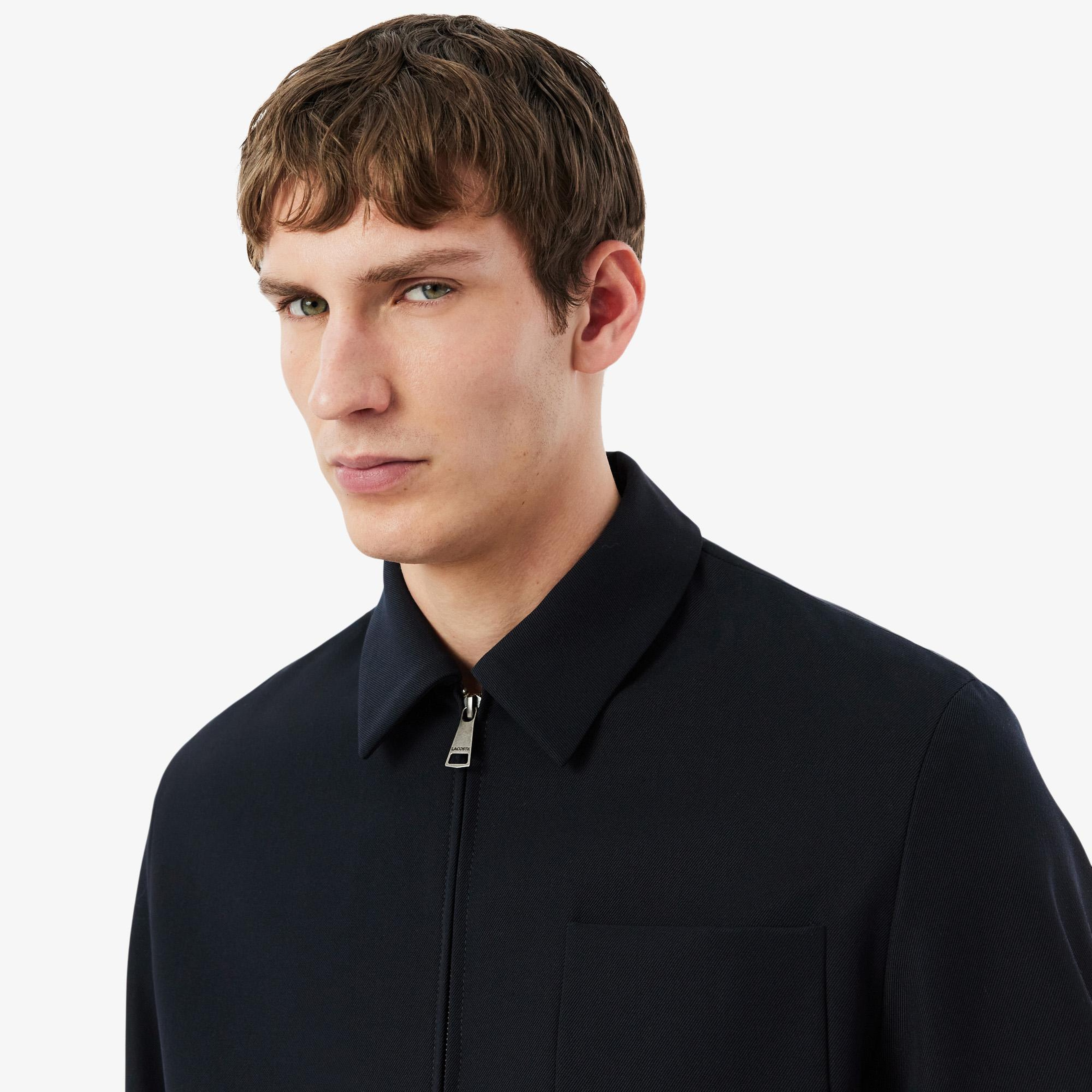 Lacoste Erkek Fermuarlı Lacivert Ceket