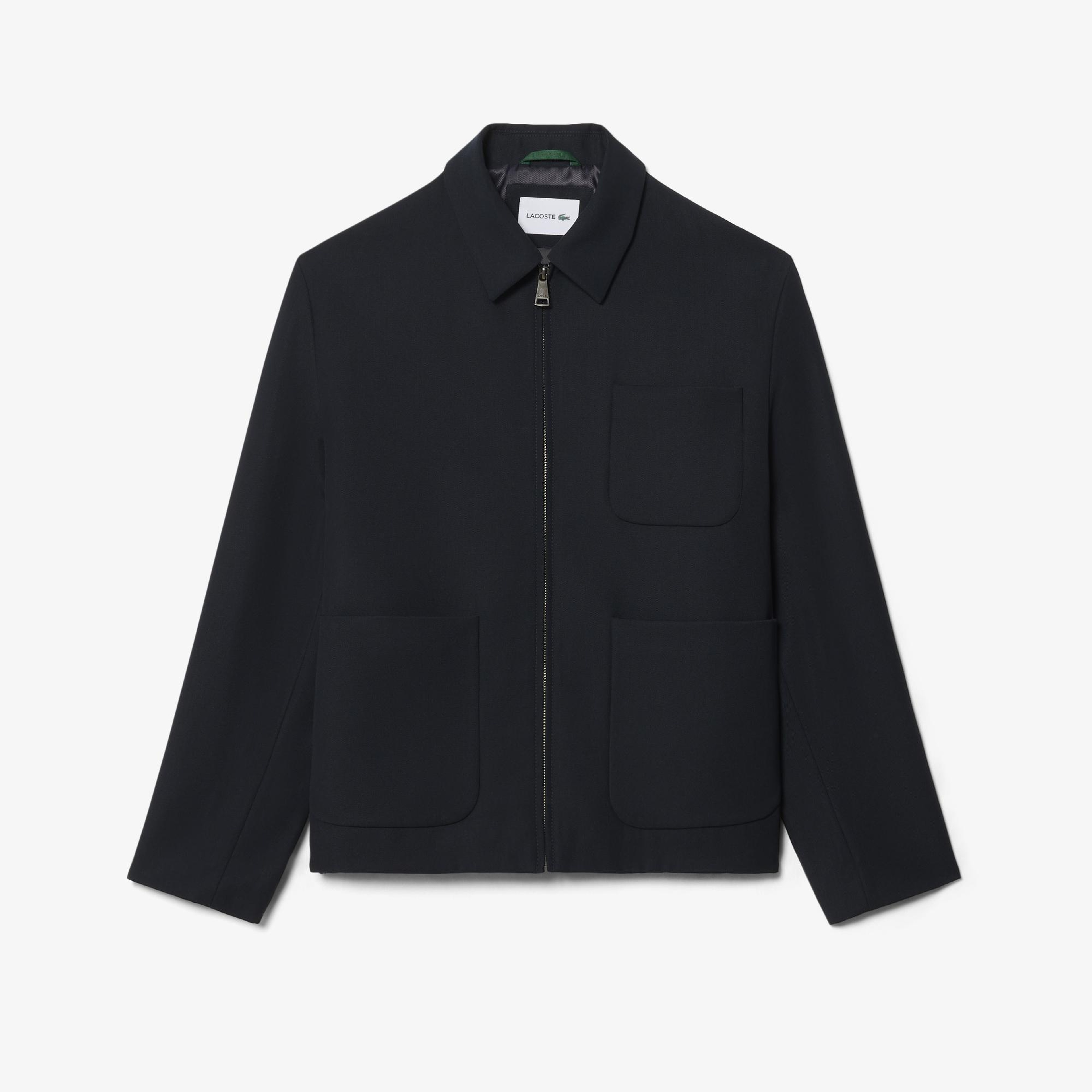 Lacoste Erkek Fermuarlı Lacivert Ceket