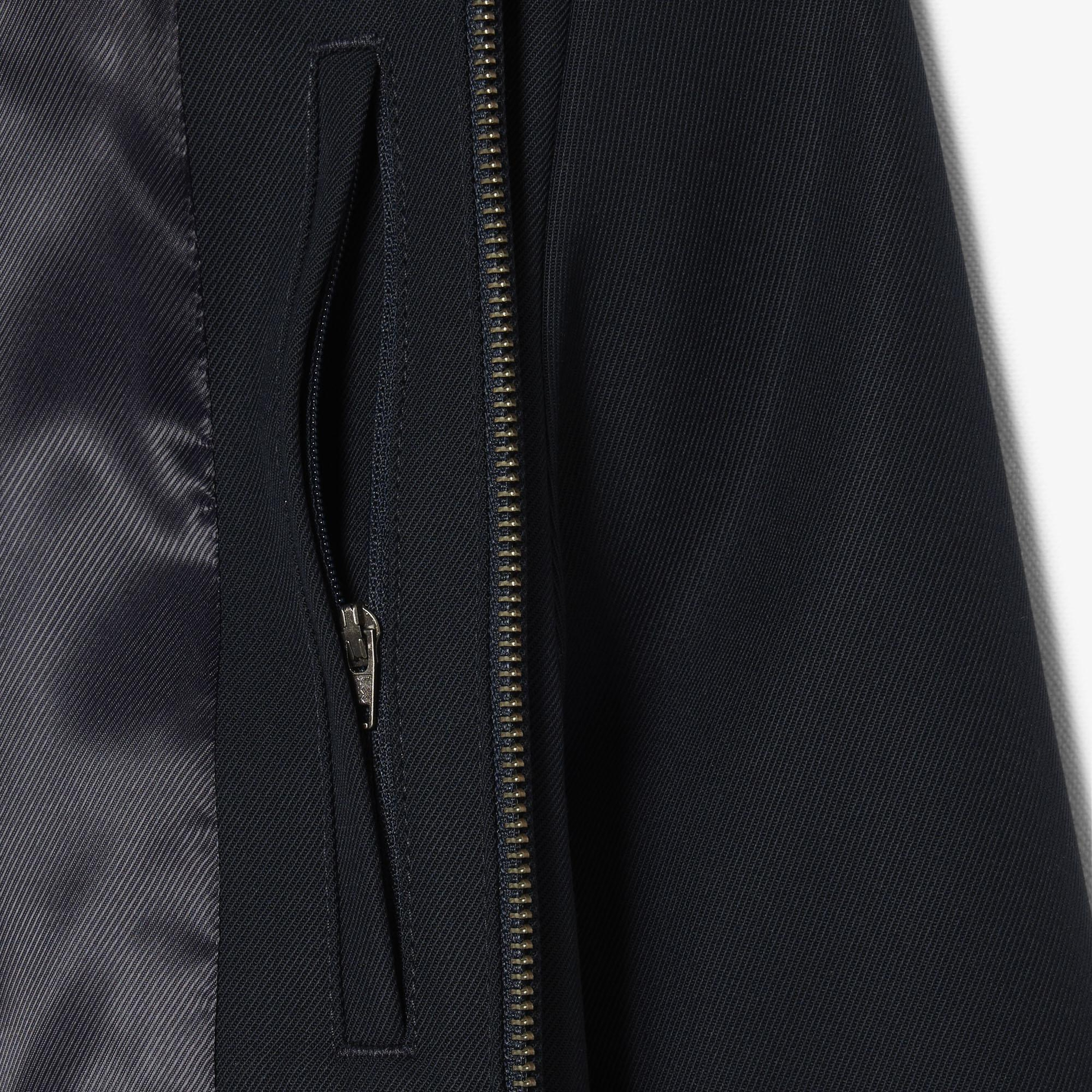 Lacoste Erkek Fermuarlı Lacivert Ceket