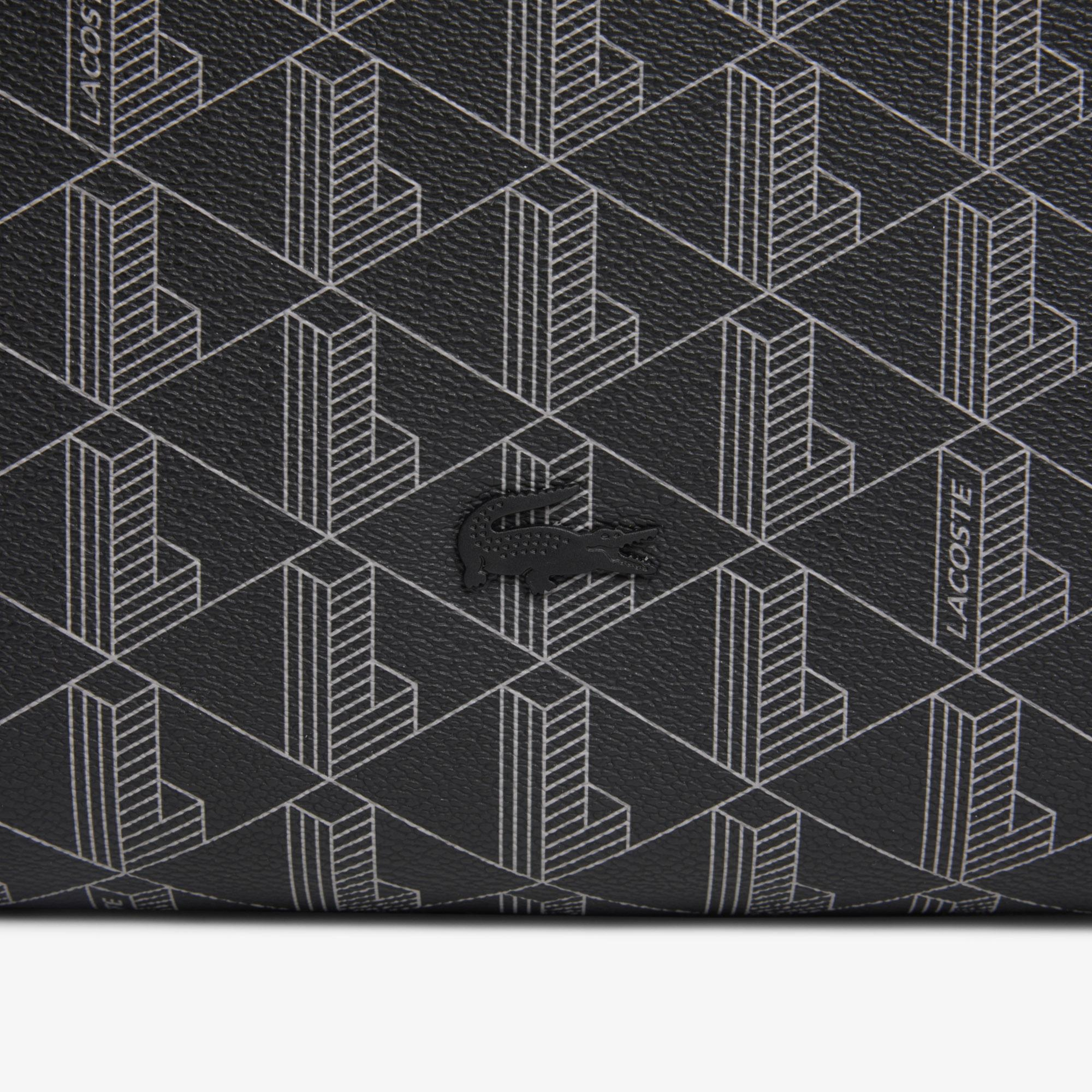 Lacoste The Blend Erkek Monogram Gri Laptop Çantası