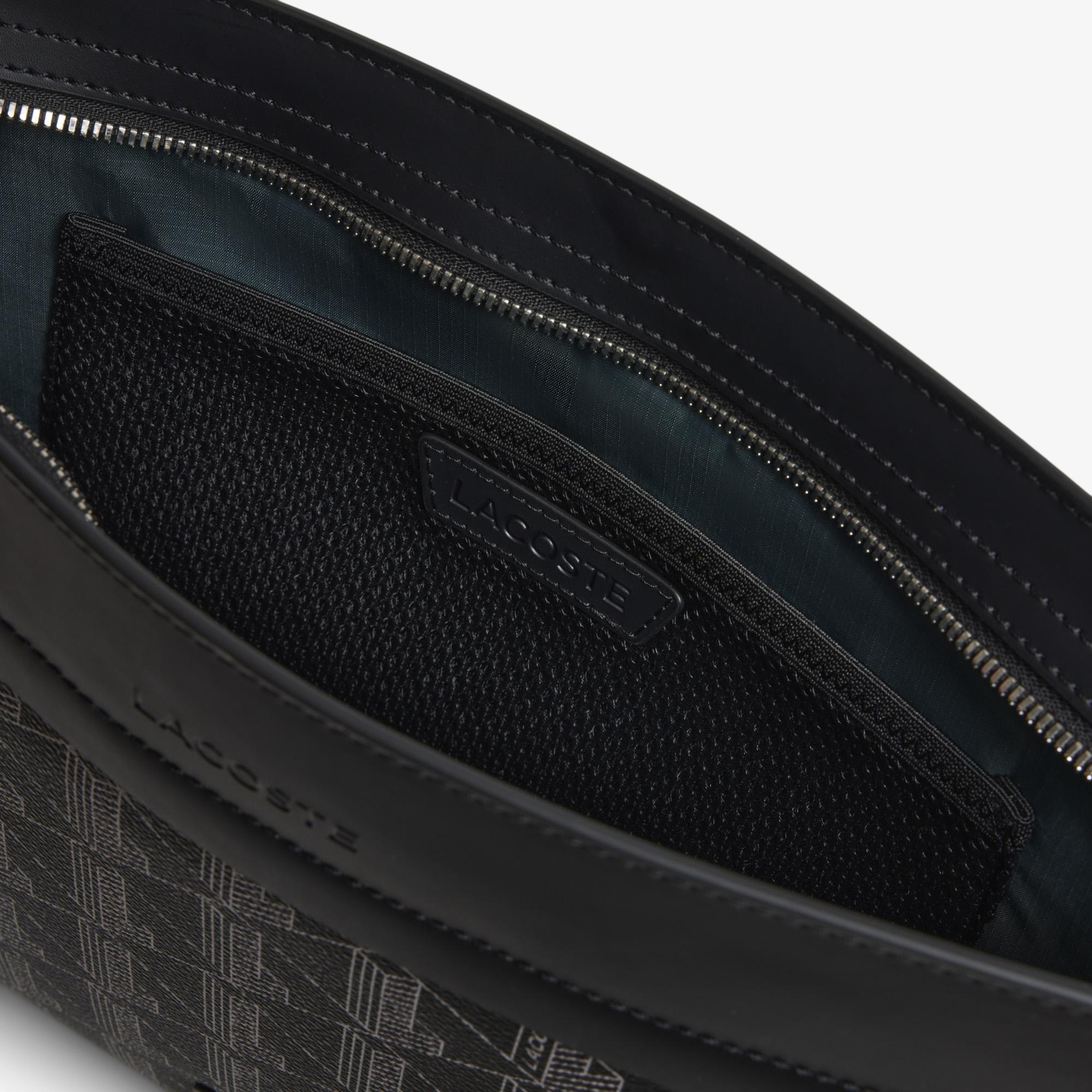 Lacoste The Blend Erkek Monogram Gri Laptop Çantası