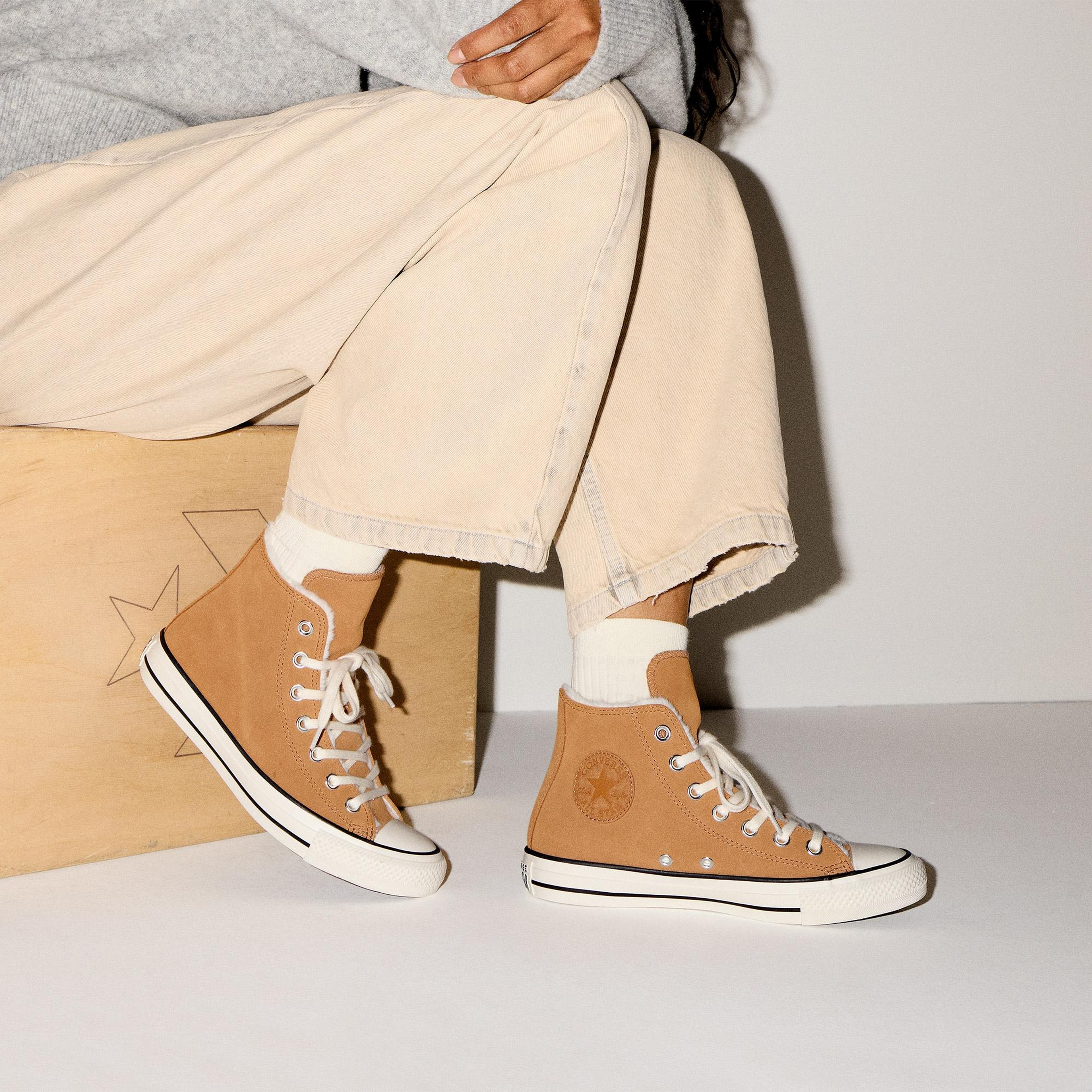 Converse Chuck Taylor All Star Kadın Sarı Süet Sneaker