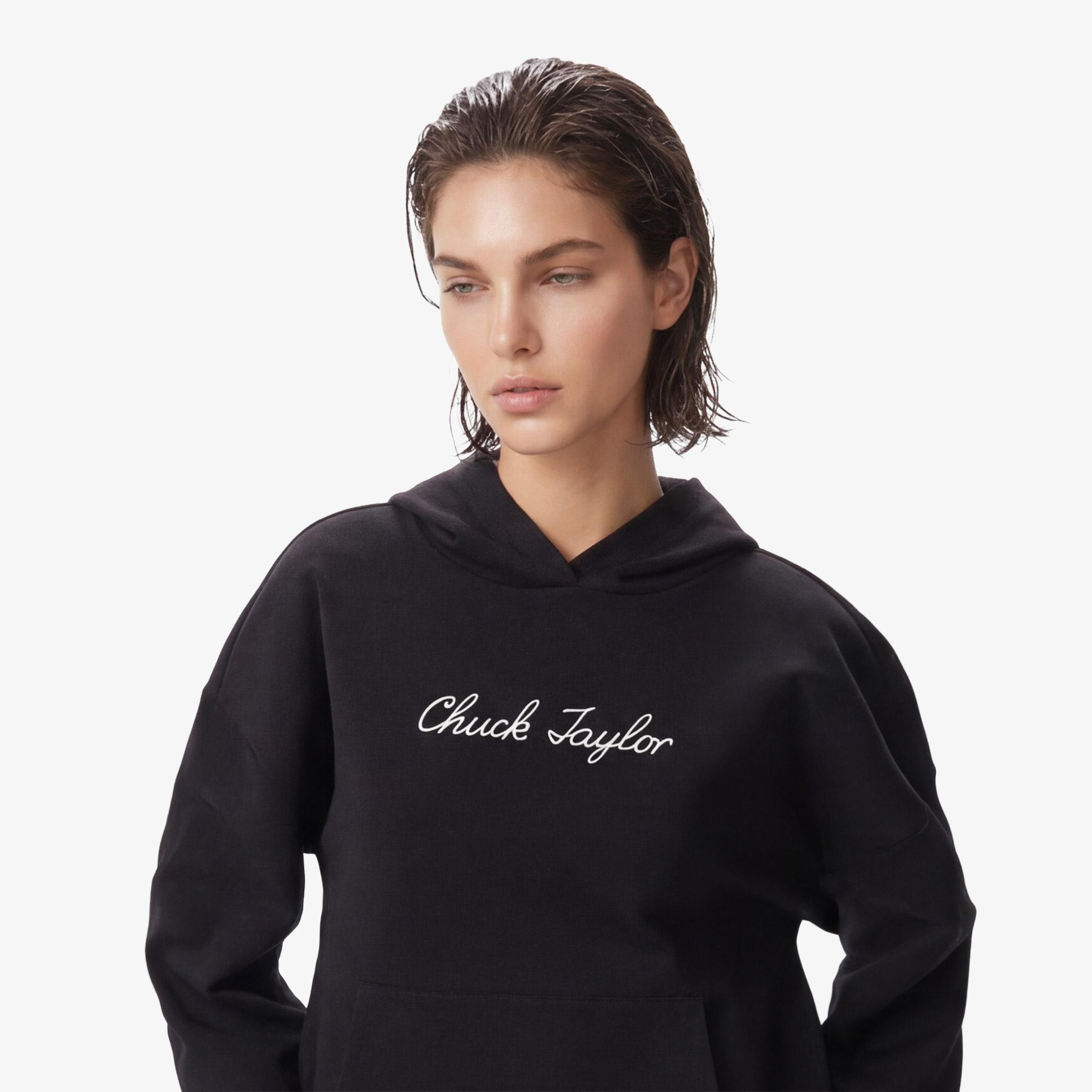 Converse Kadın Siyah Sweatshirt