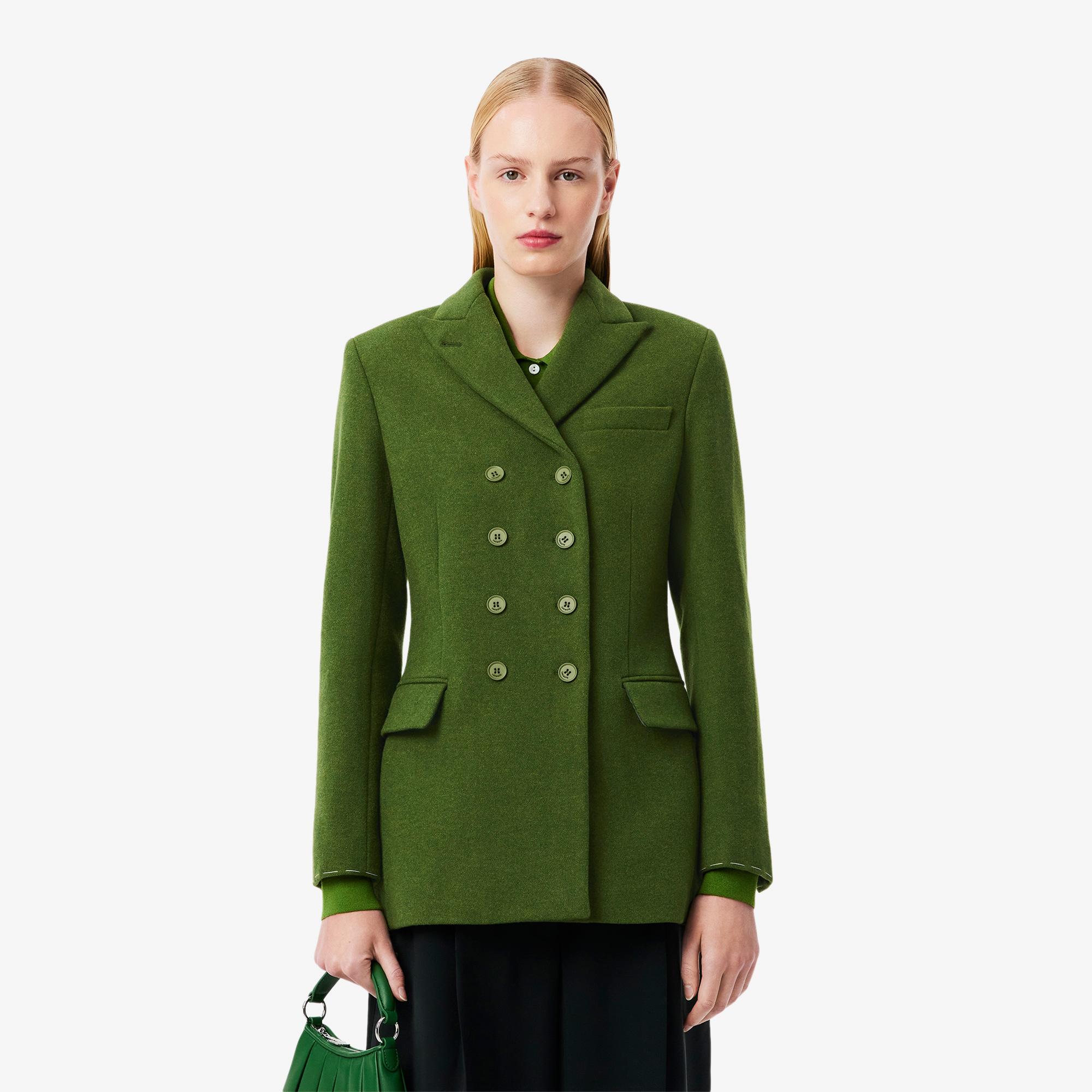 Lacoste FW25 RUNWAY Kadın Yeşil Blazer Ceket