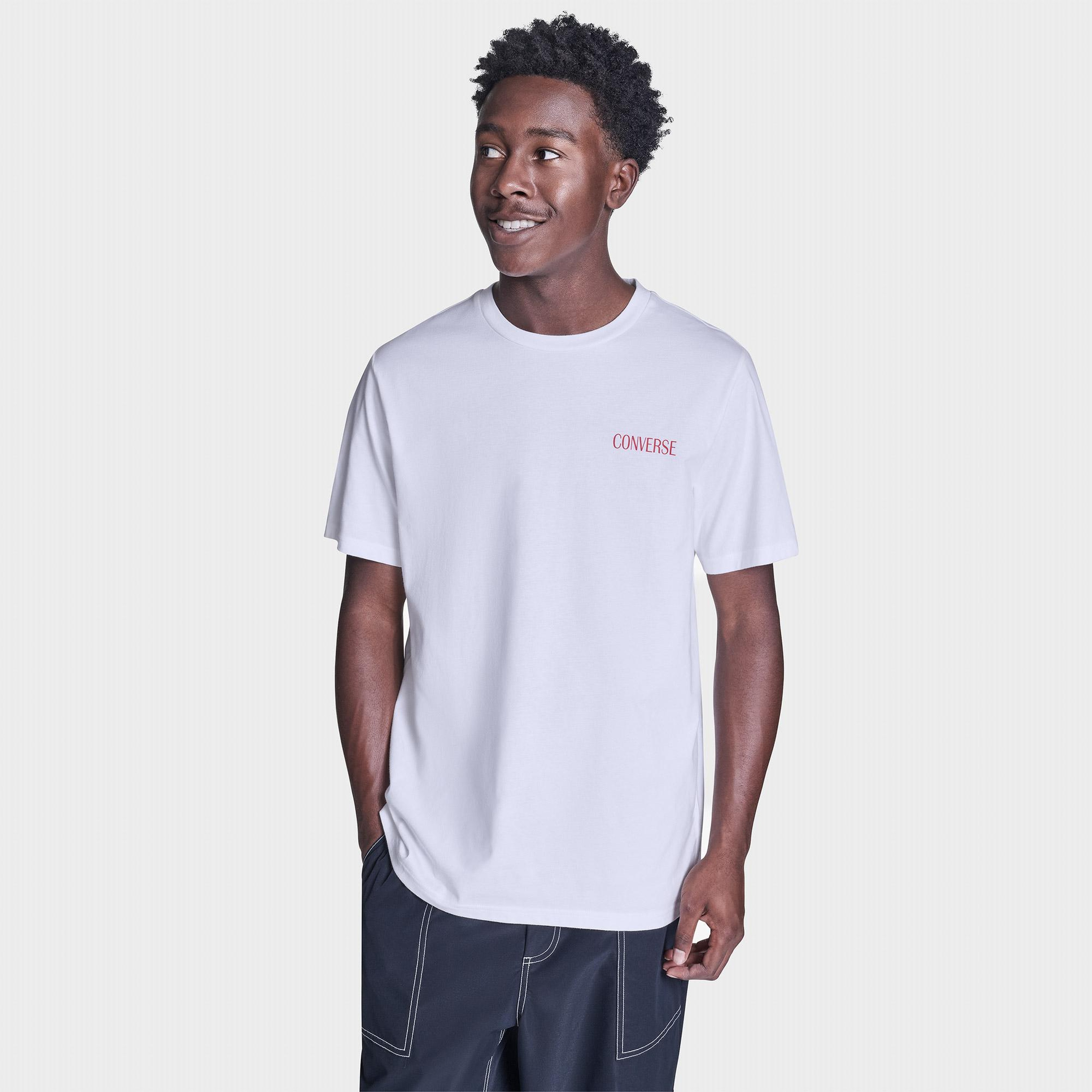 Converse Erkek Beyaz T-Shirt