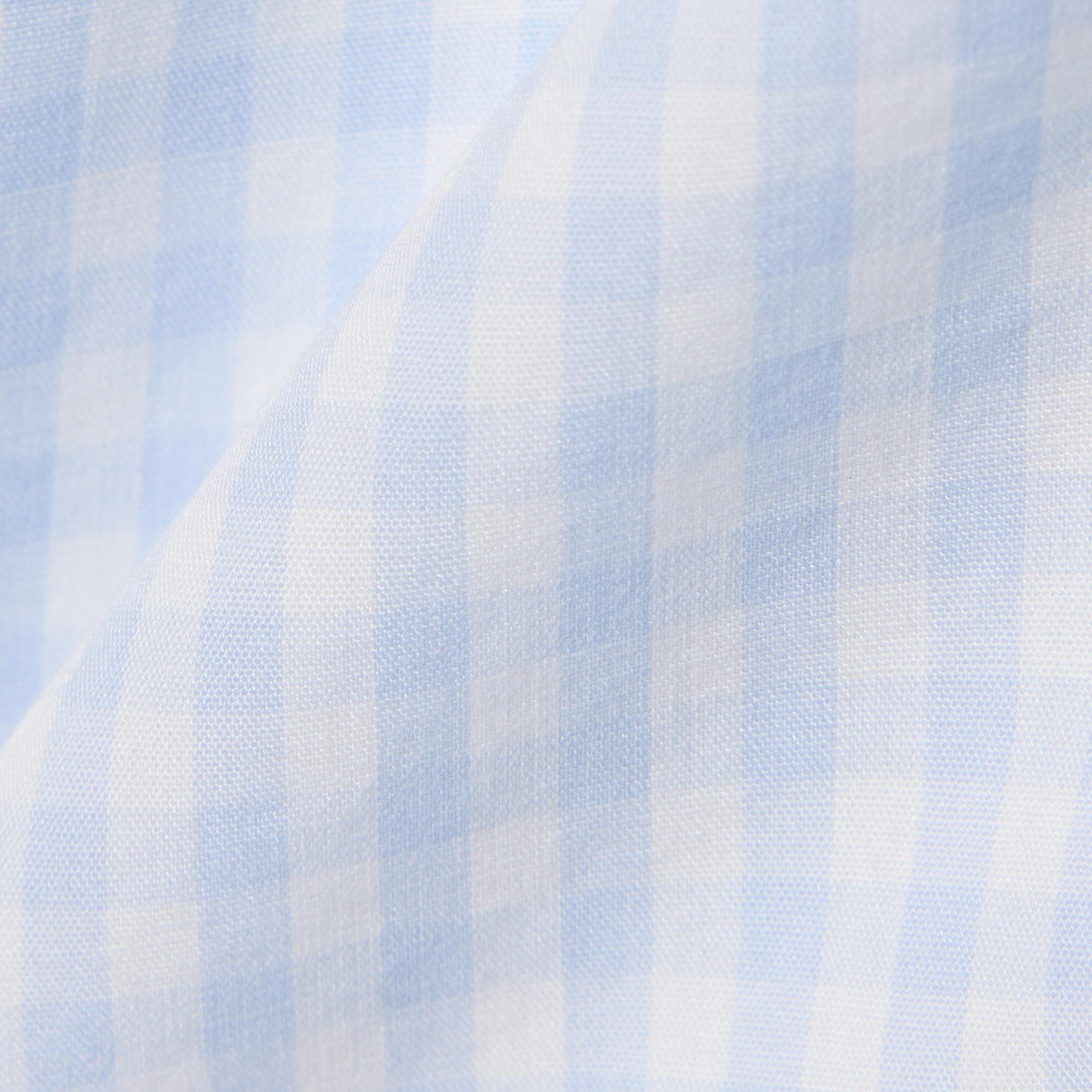 Lacoste Erkek Regular Fit Düğmeli Yaka Ekose Açık Mavi Gömlek