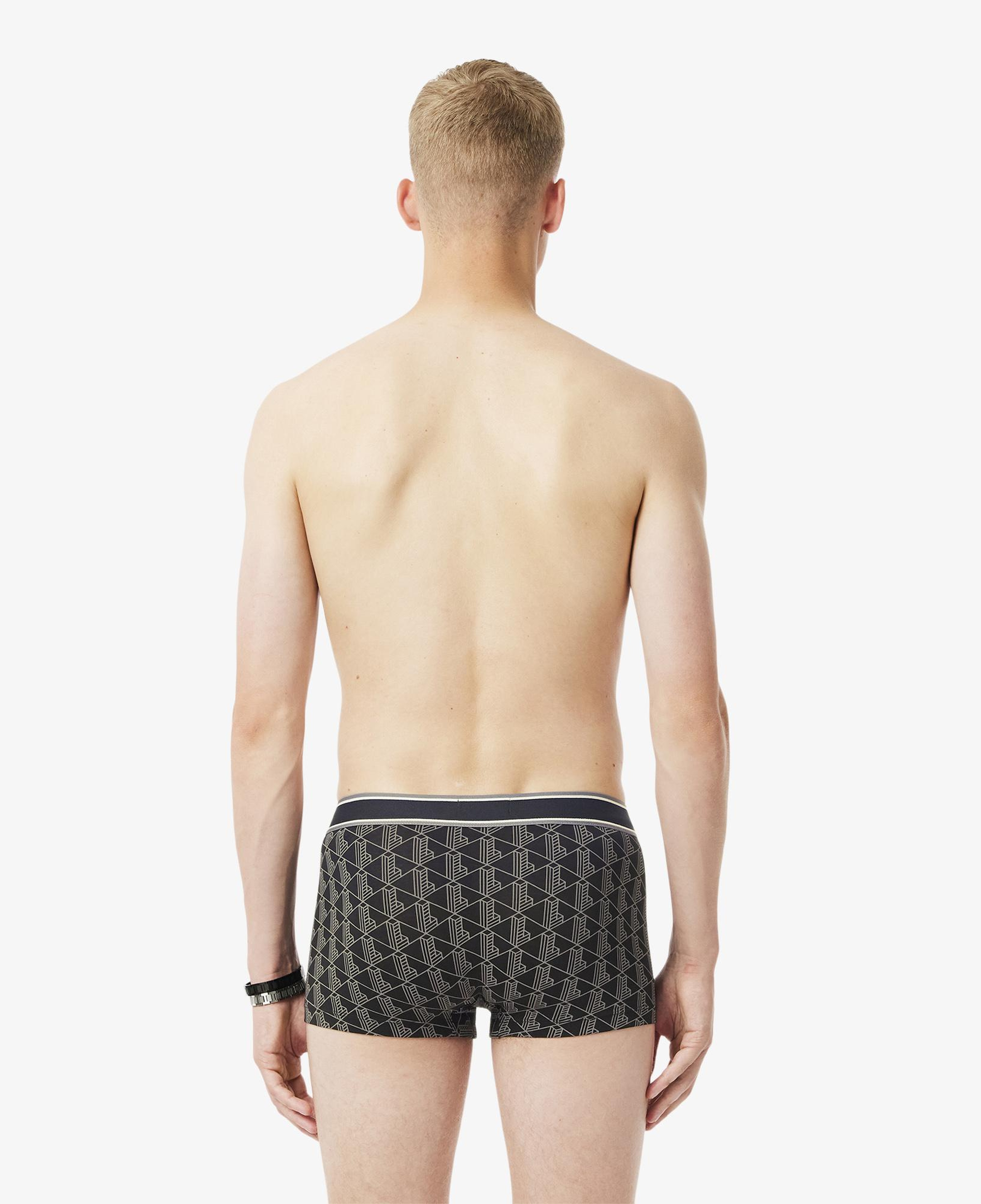 Lacoste Erkek Monogram Siyah Boxer