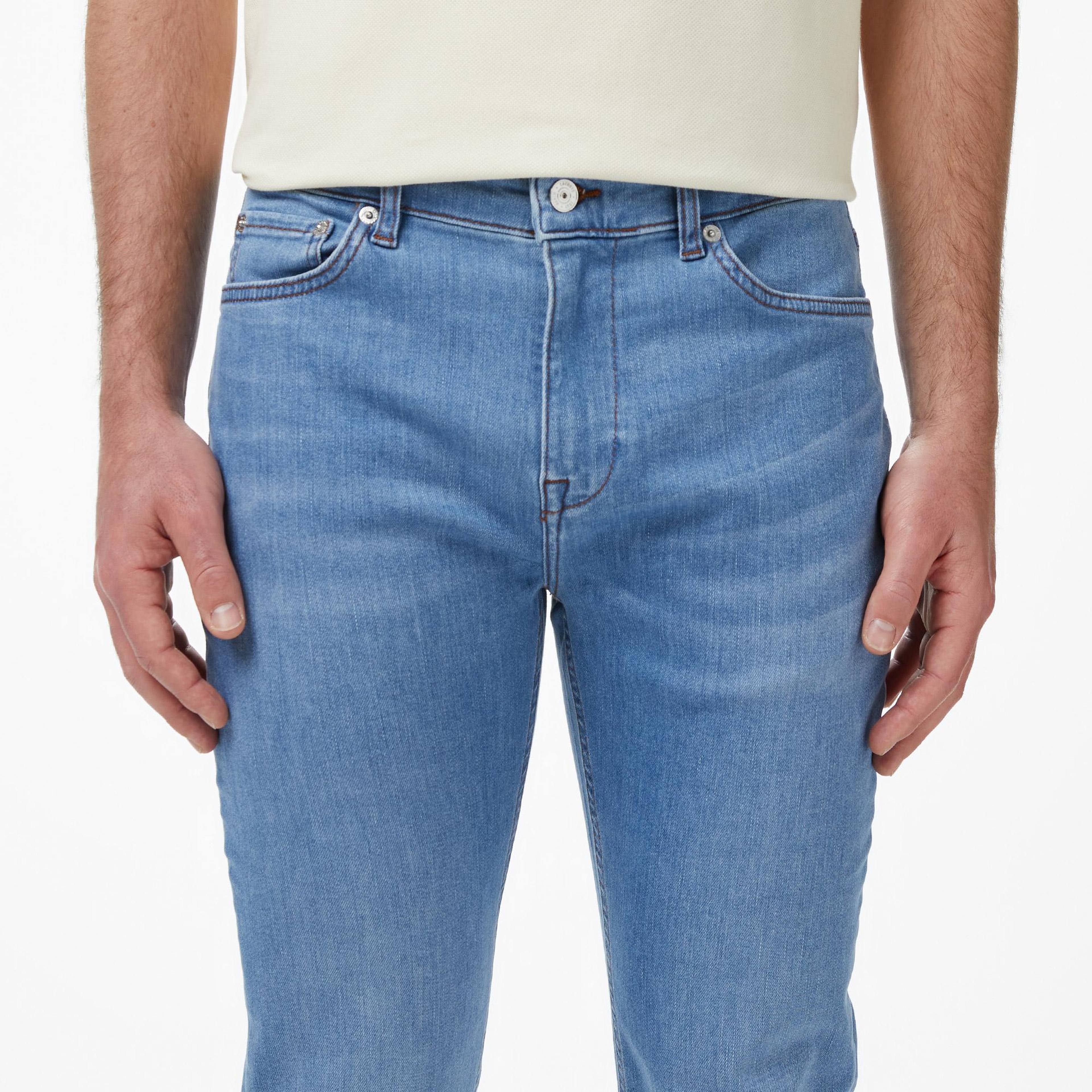 Lacoste Erkek Slim Fit Mavi Jean Pantolon