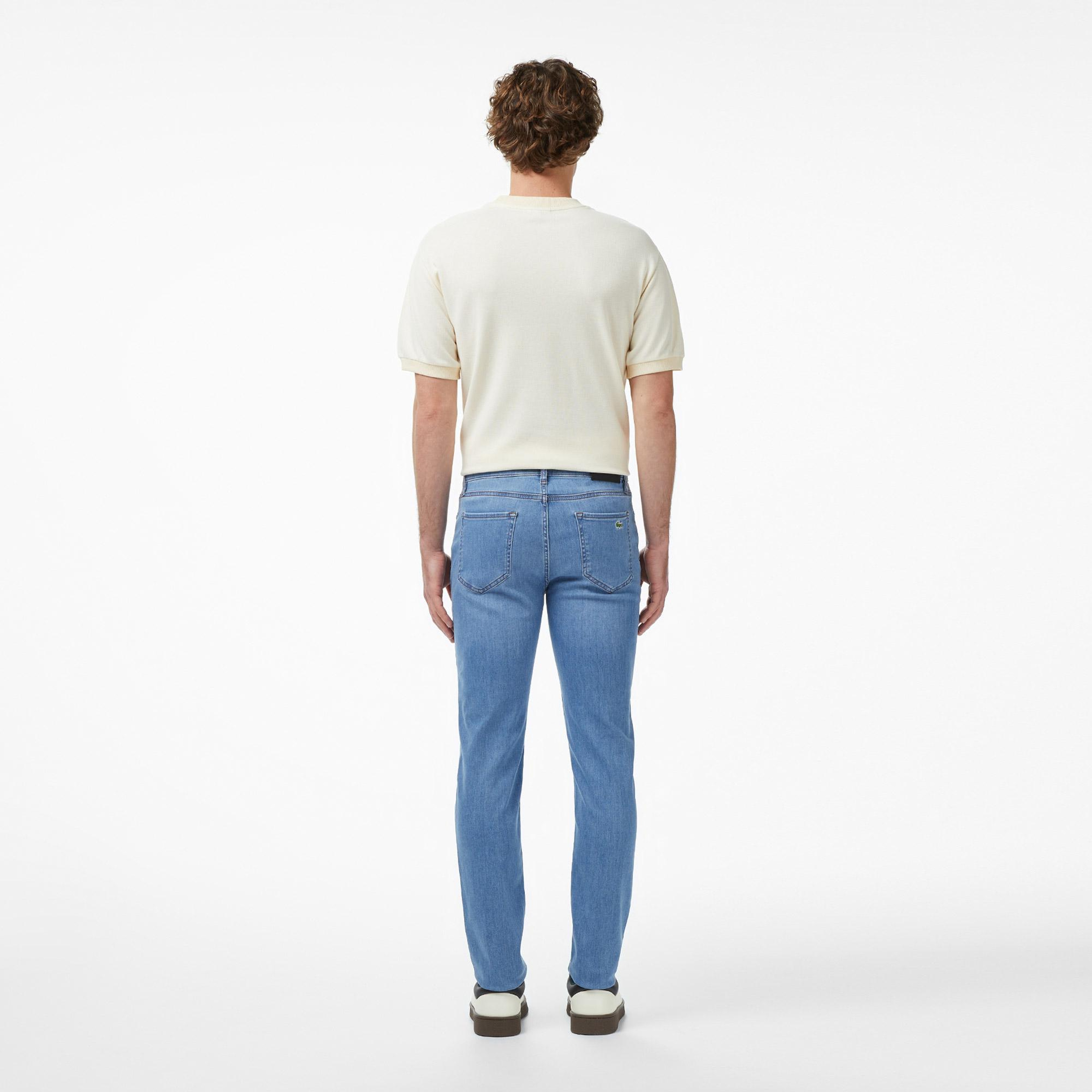 Lacoste Erkek Slim Fit Mavi Jean Pantolon