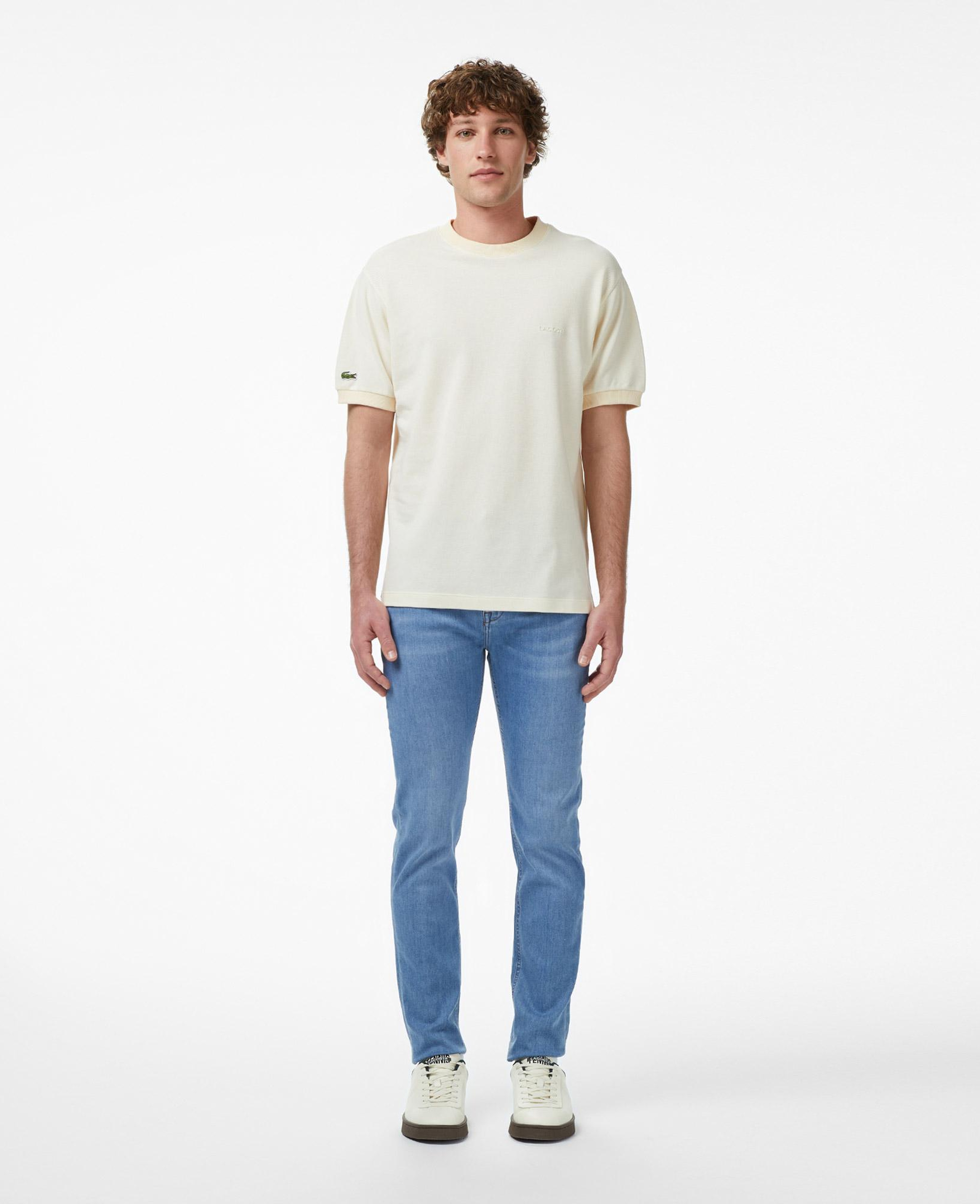 Lacoste Erkek Slim Fit Mavi Jean Pantolon