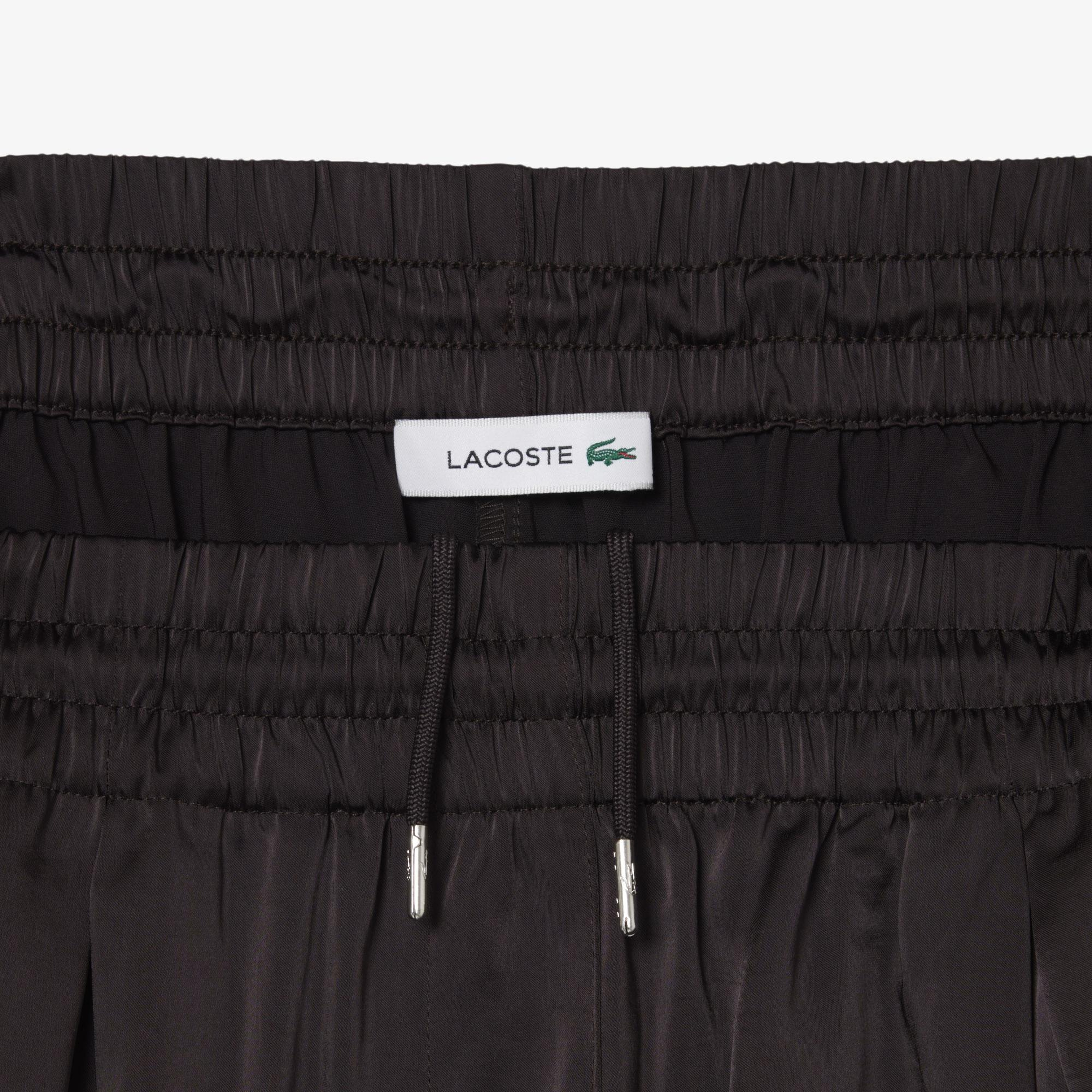 Lacoste Kadın Oversize Fit Kahverengi Pantolon