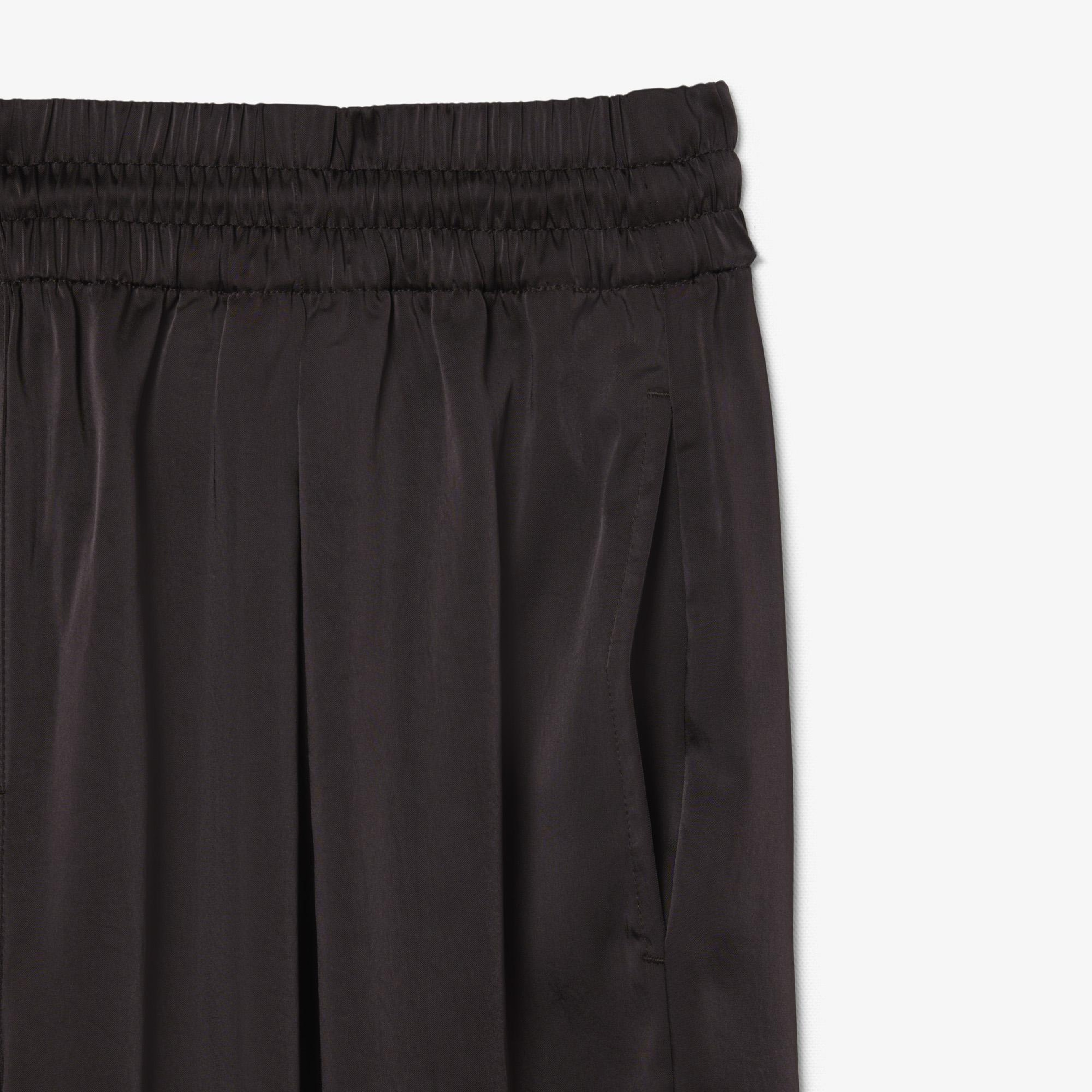 Lacoste Kadın Oversize Fit Kahverengi Pantolon