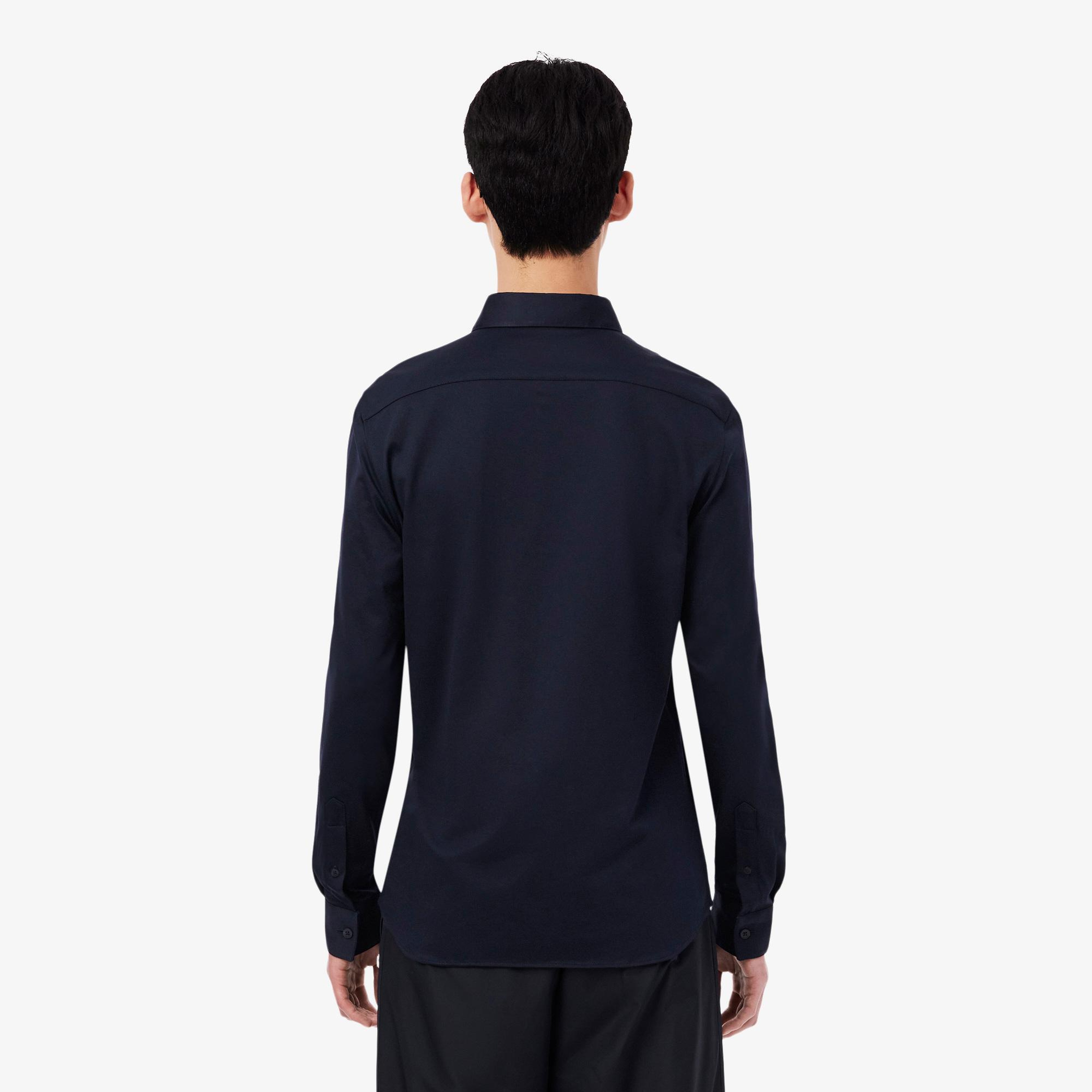 Lacoste Erkek Slim Fit Lacivert Gömlek