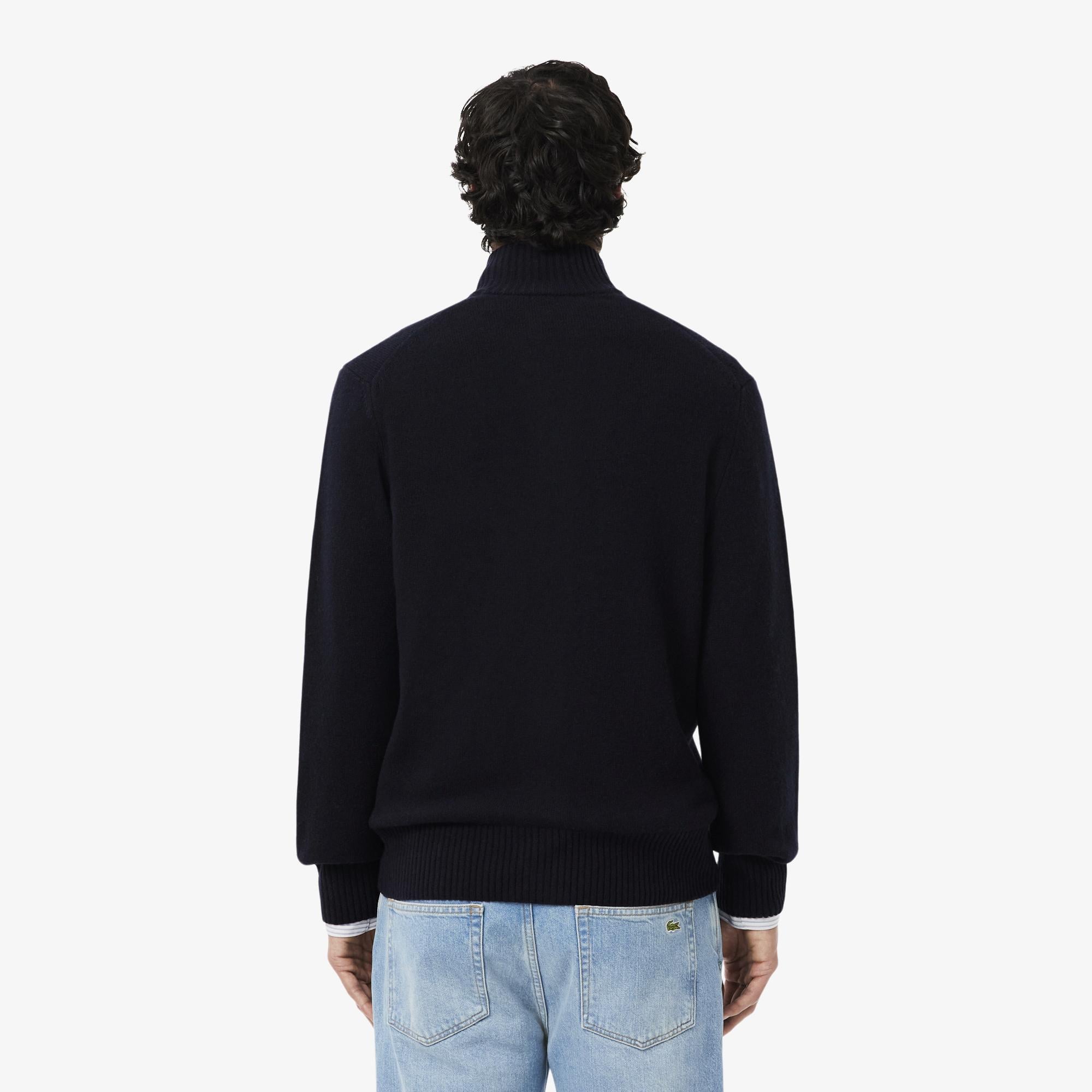 Lacoste Carded Wool Zipped Sweater