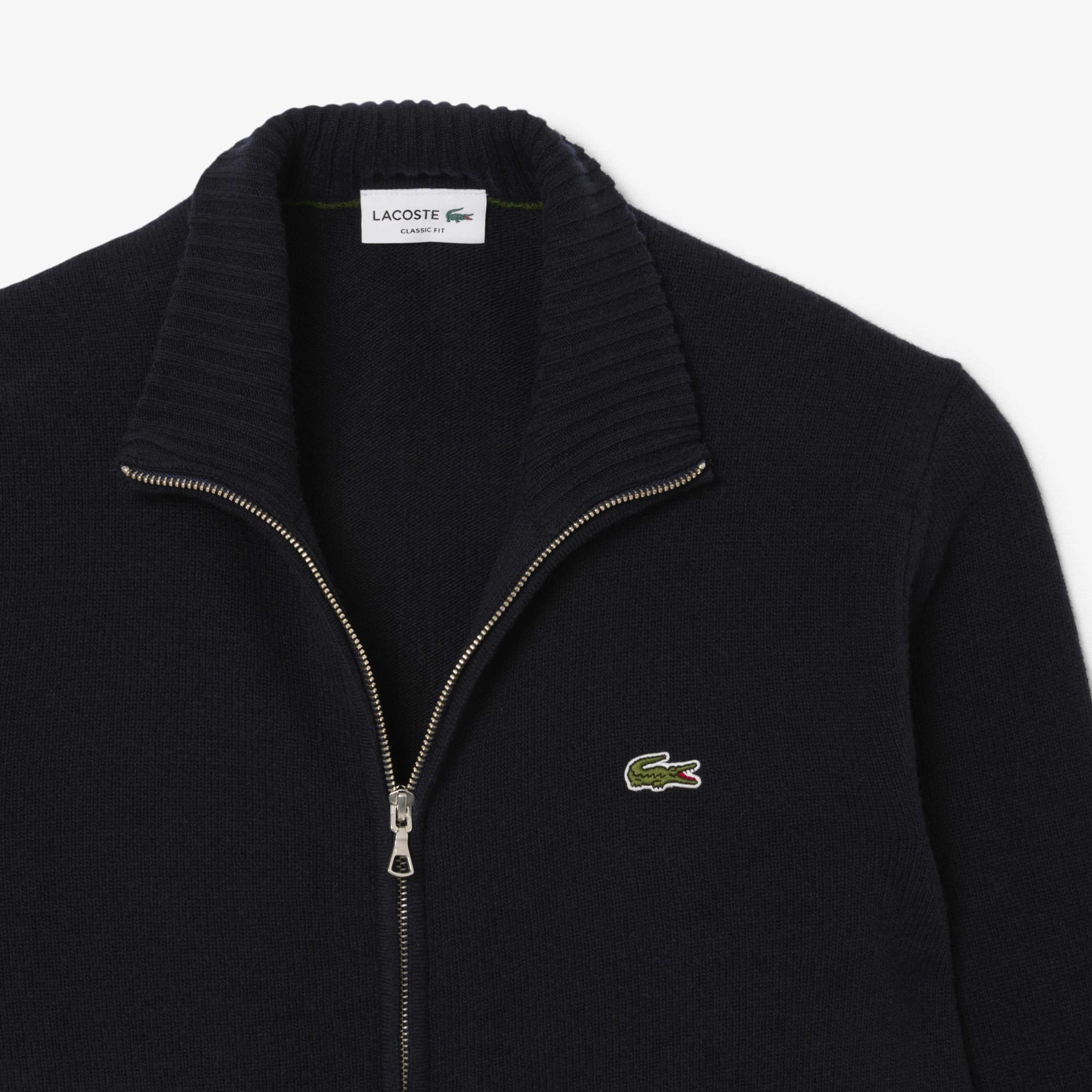 Lacoste Carded Wool Zipped Sweater
