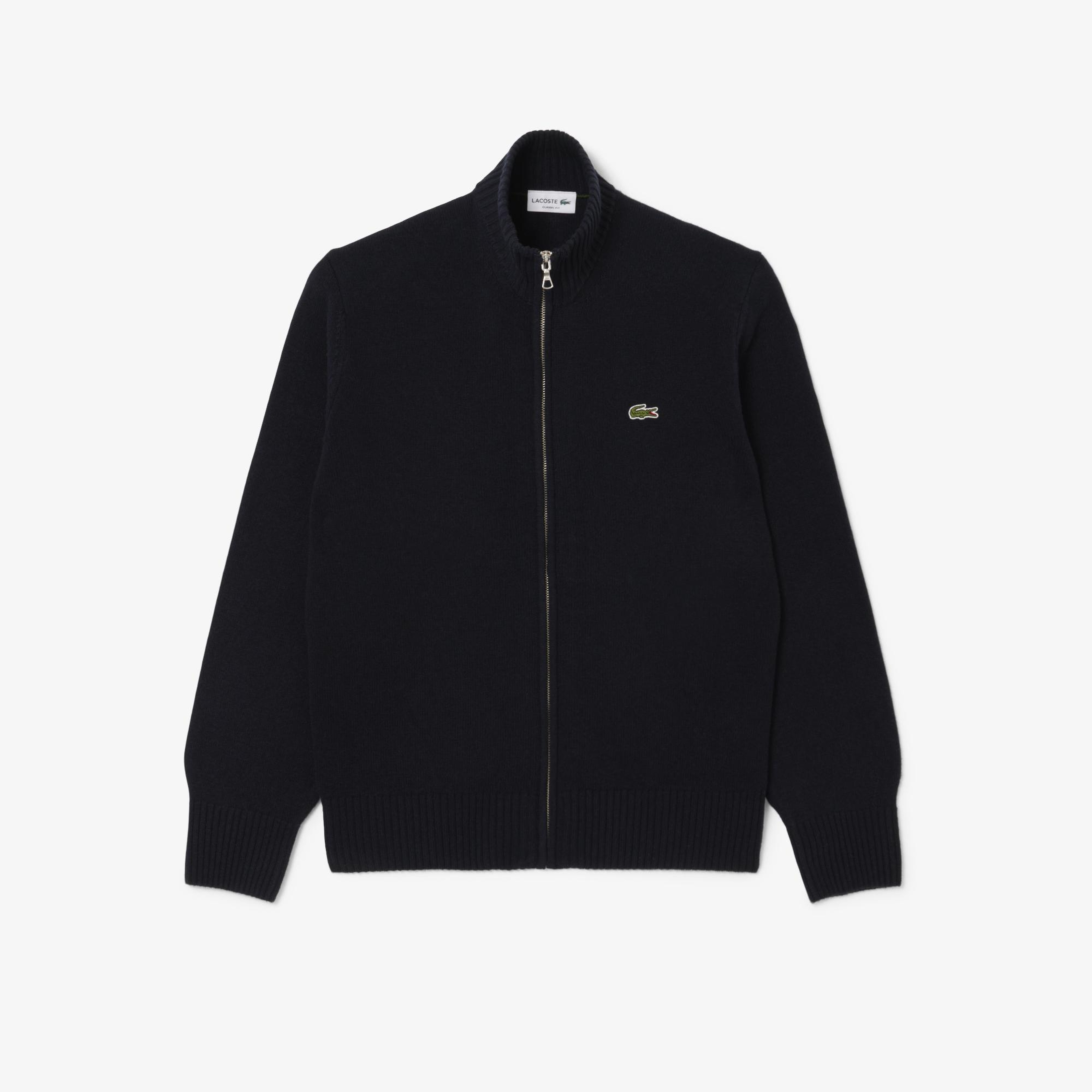 Lacoste Carded Wool Zipped Sweater
