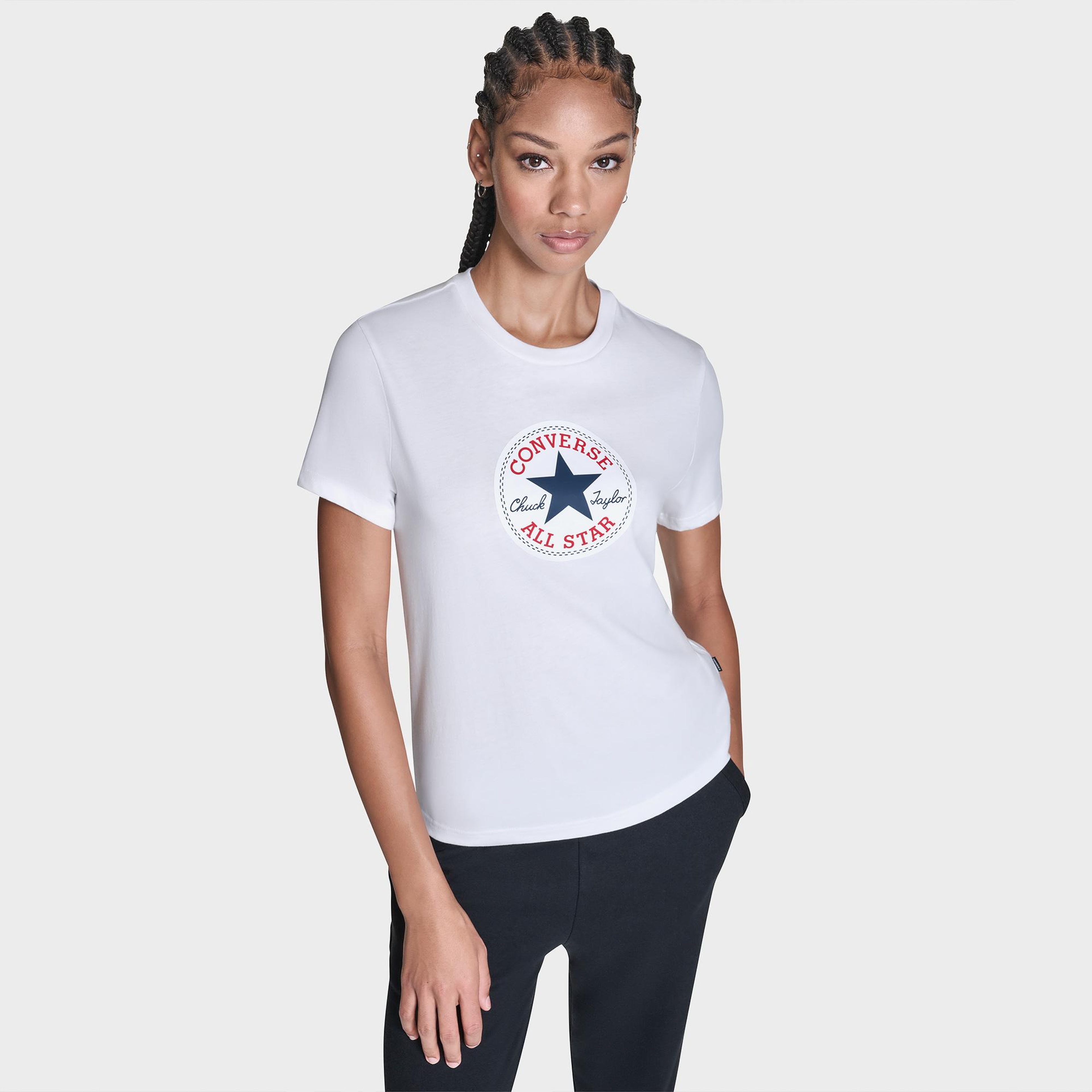 Converse Kadın Beyaz T-Shirt