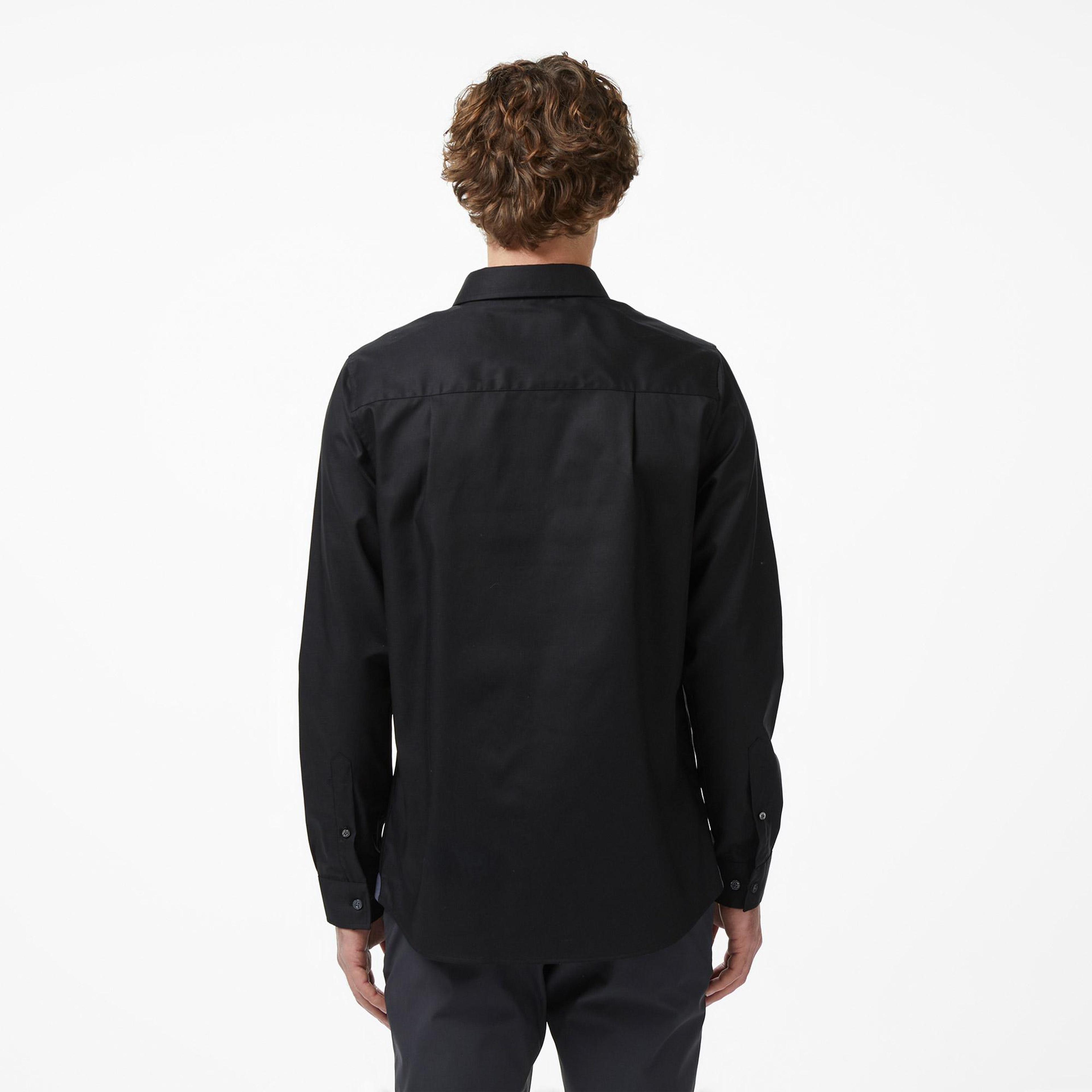 Lacoste Erkek Siyah Gömlek