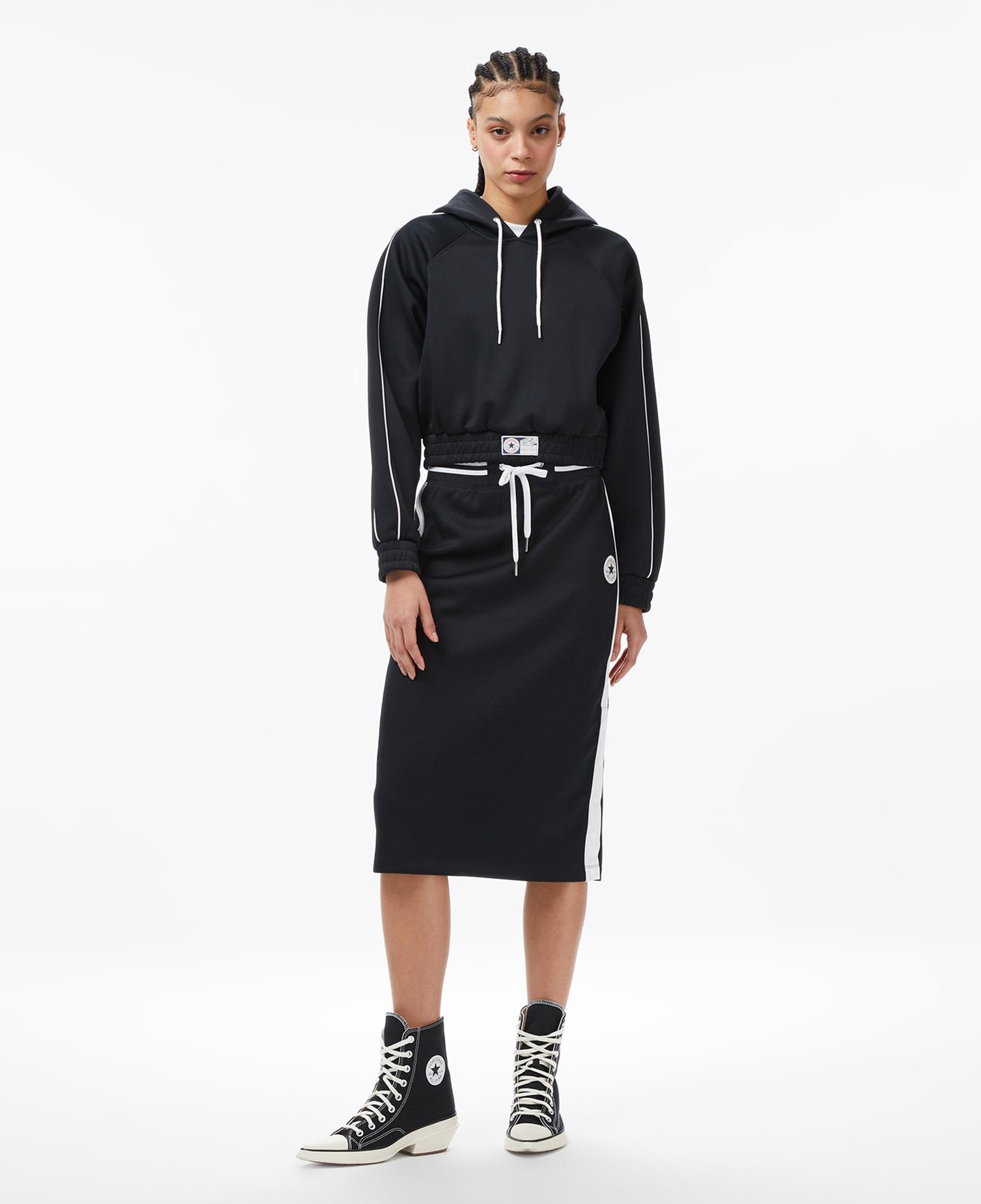 Converse Kadın Siyah Hoodie