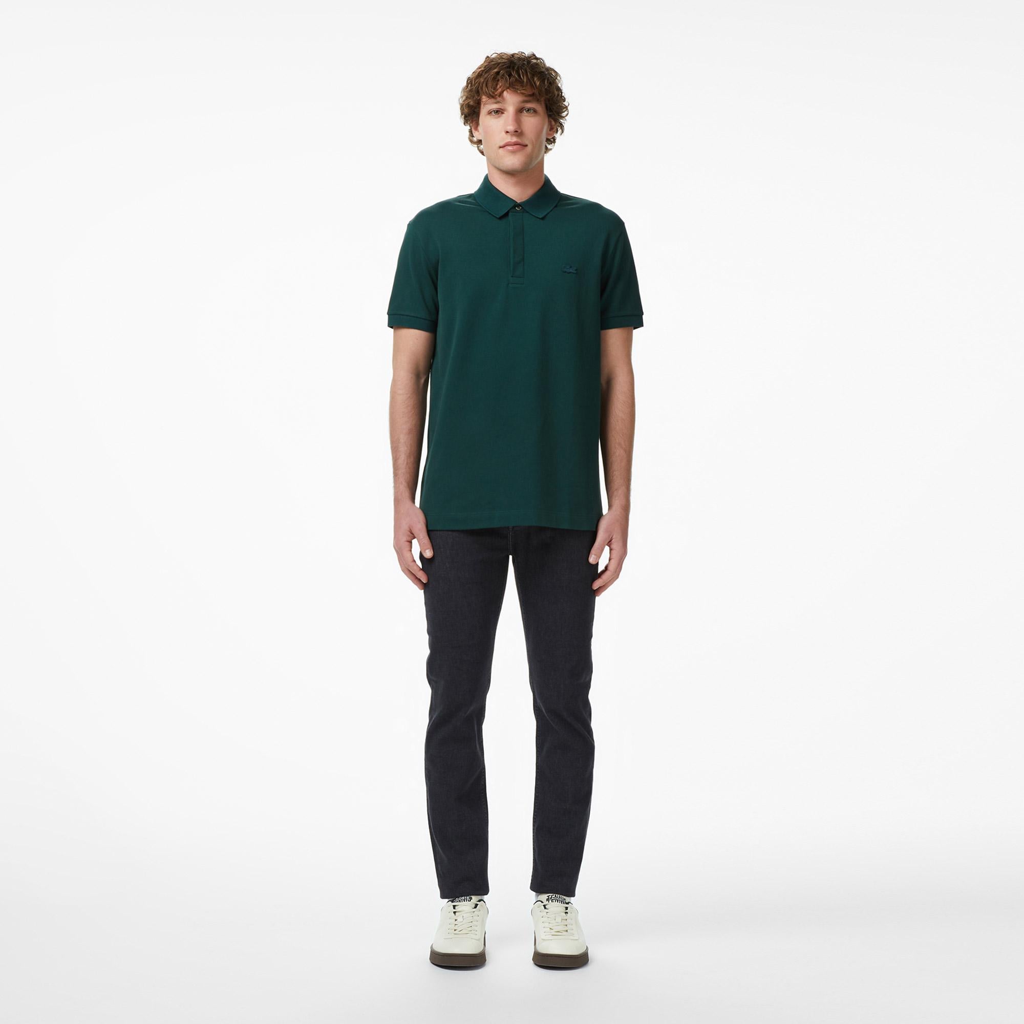 Lacoste Erkek Slim Fit Koyu Mavi Jean Pantolon