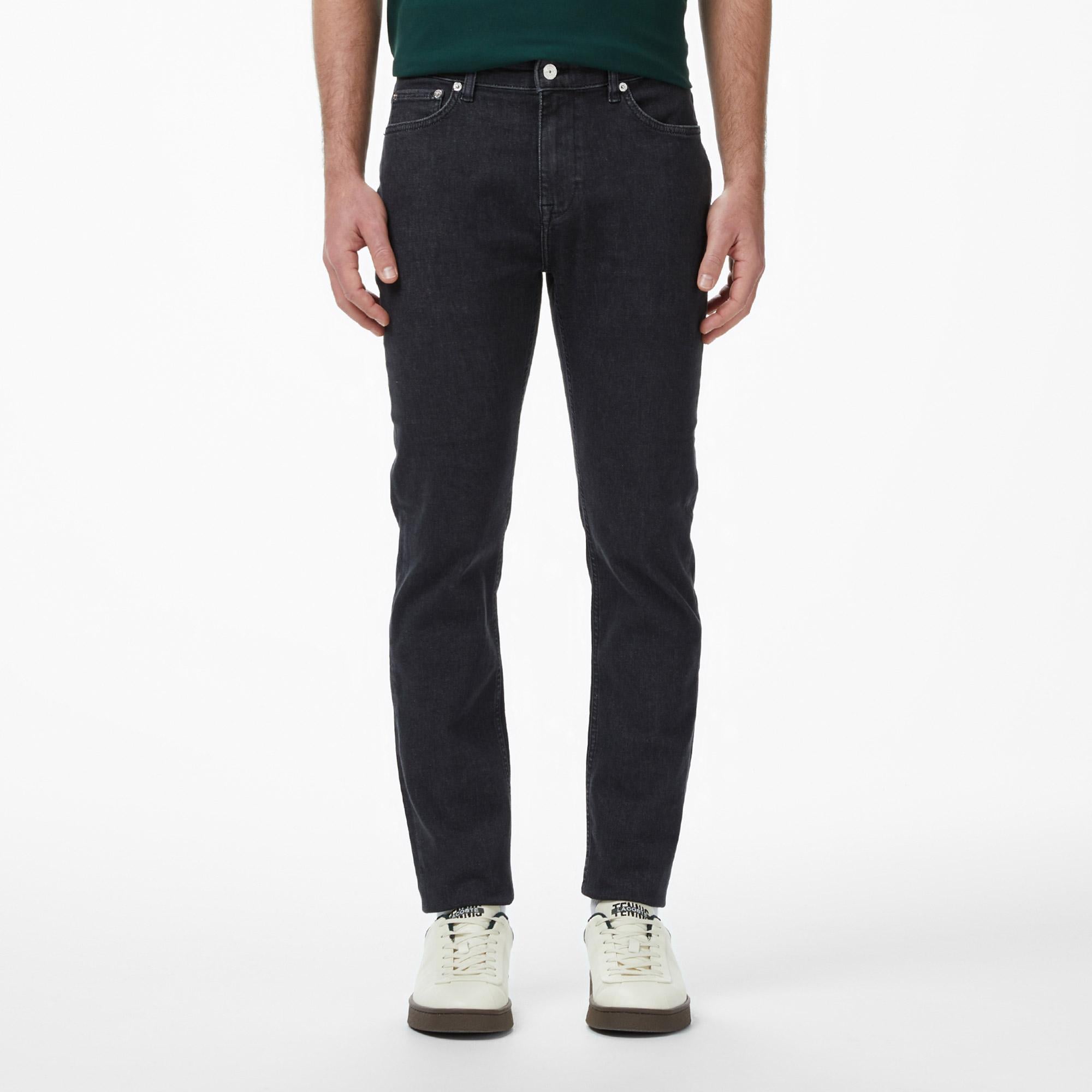 Lacoste Erkek Slim Fit Koyu Mavi Jean Pantolon