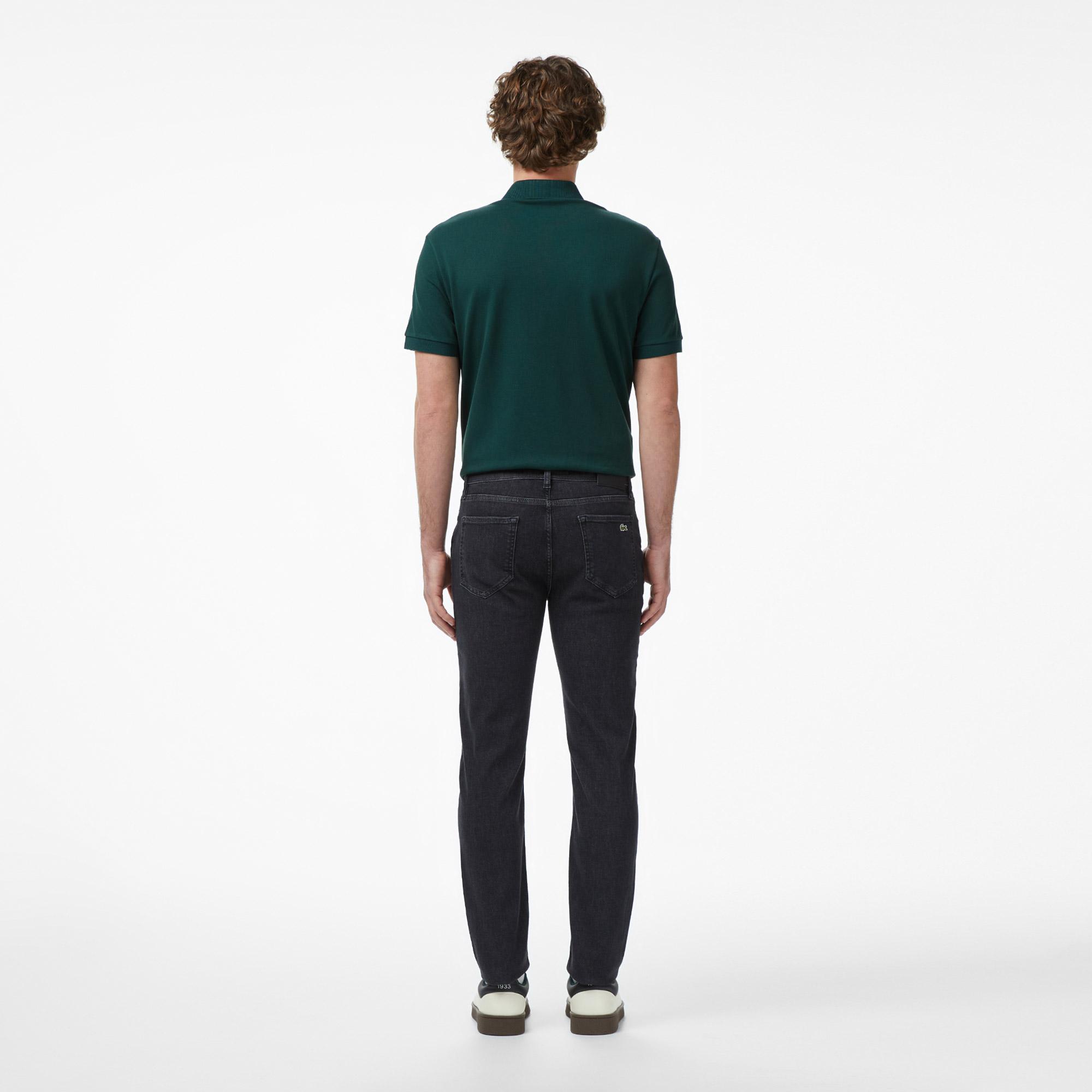 Lacoste Erkek Slim Fit Koyu Mavi Jean Pantolon
