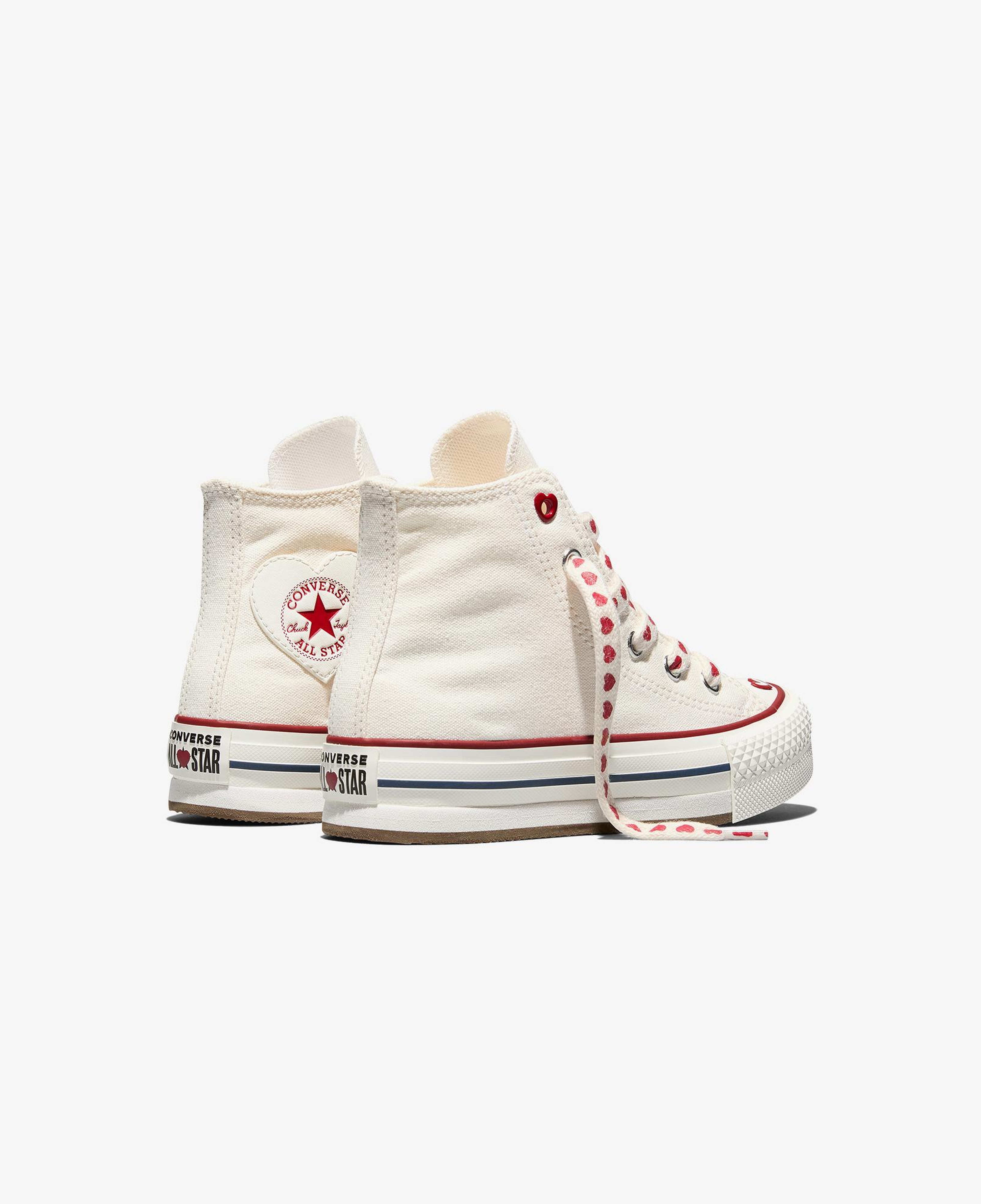 Converse Chucks In Love Chuck Taylor All Star EVA Lift Çocuk Krem Sneaker